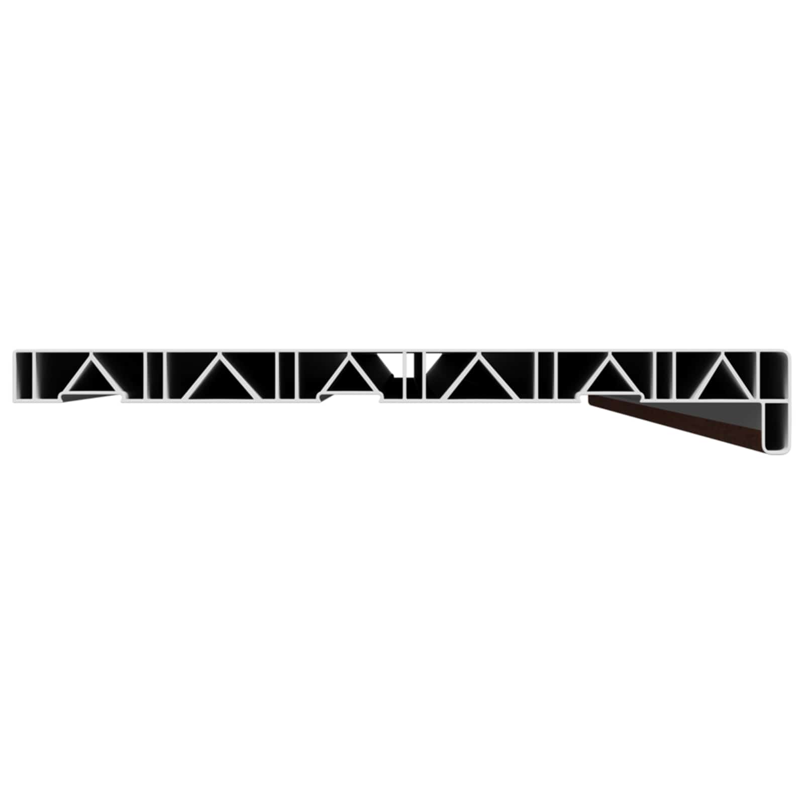 Prozorska klupčica Smeđe drvo 160 x 35 x 4,5 cm PVC
