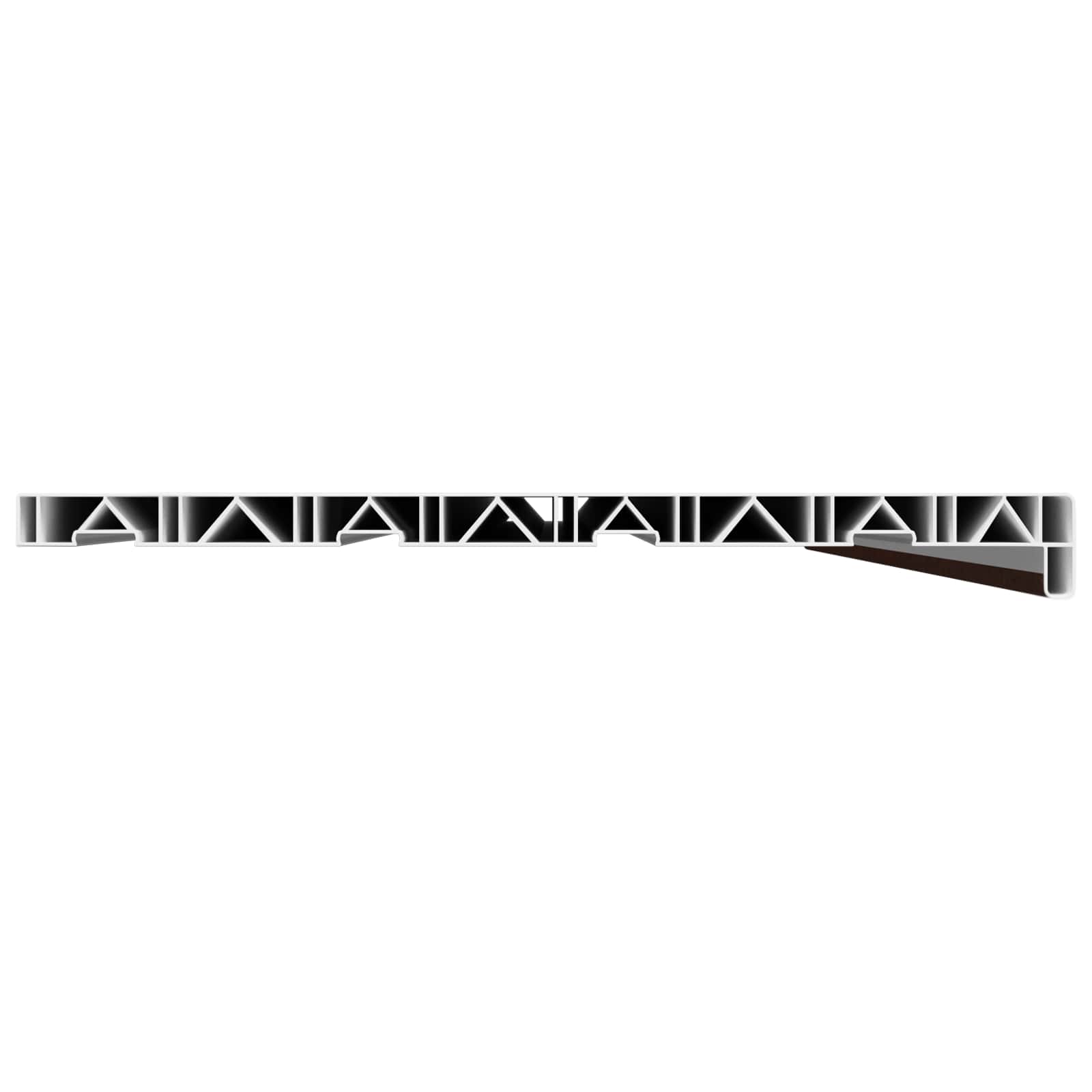 Prozorska klupčica Smeđe drvo 140 x 45 x 4,5 cm PVC