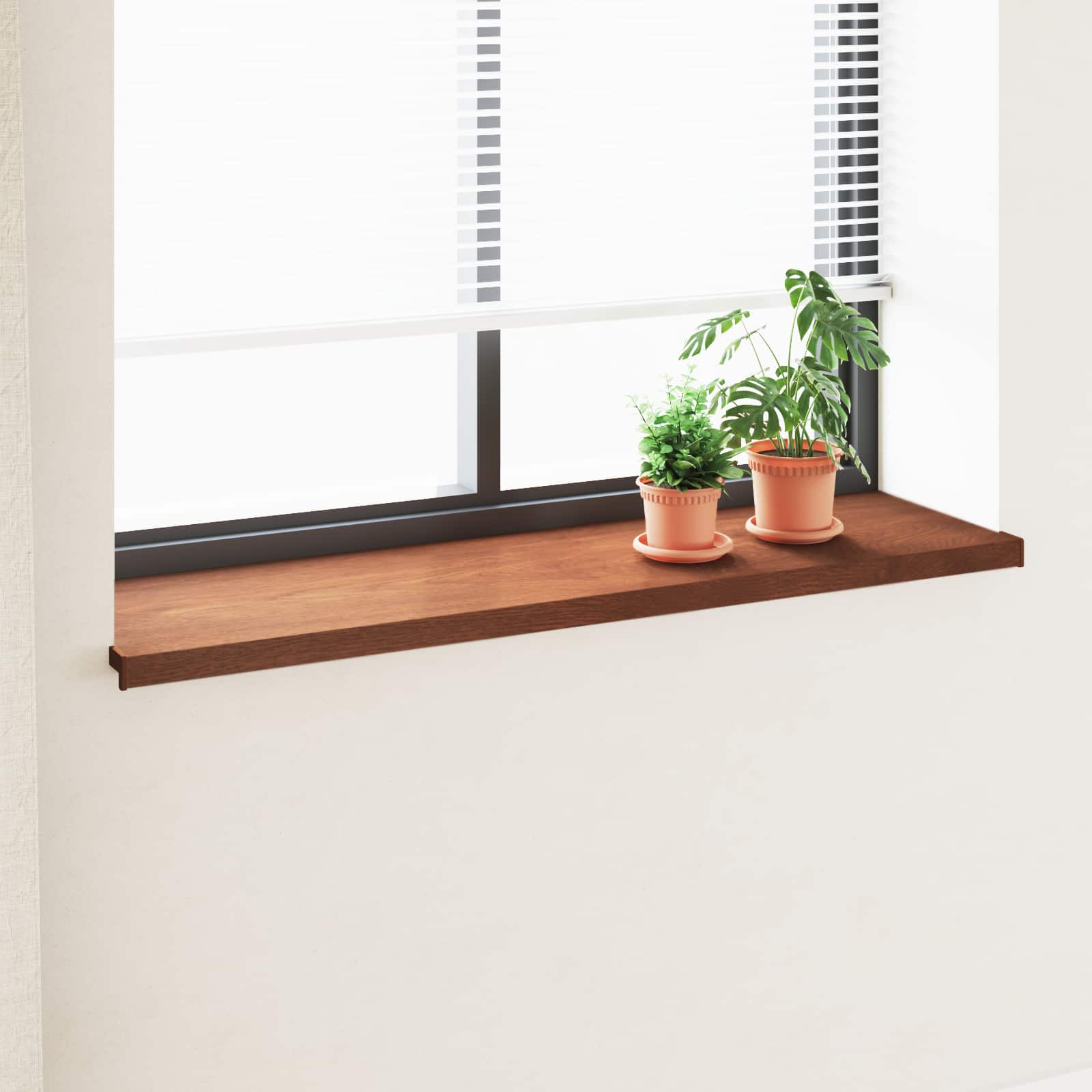 Prozorska klupčica Smeđe drvo 160 x 45 x 4,5 cm PVC
