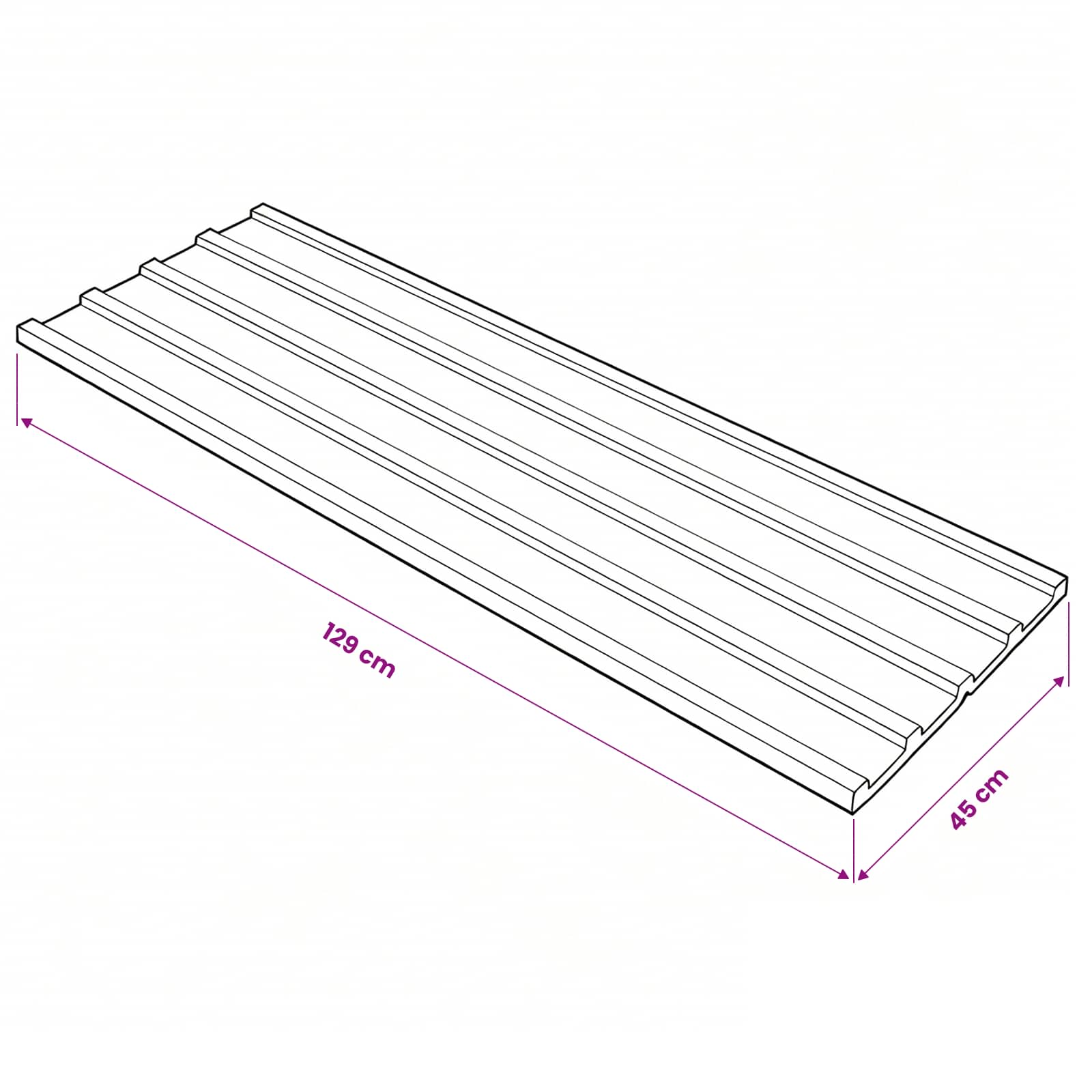Krovni panel 12 pcs Antracit 129 x 45 cm Pocinčani čelik
