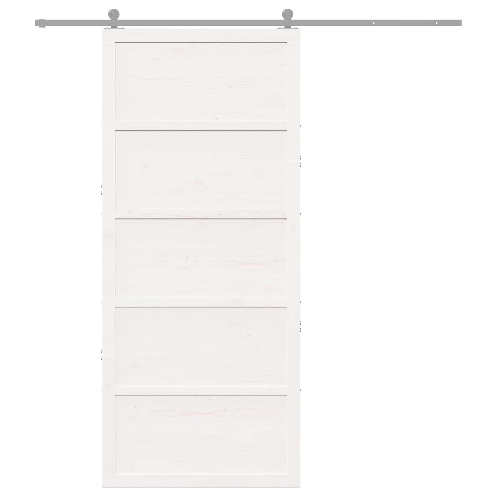 Vrata staje Bijela 100 x 2,5 x 208 cm Masivna borovina