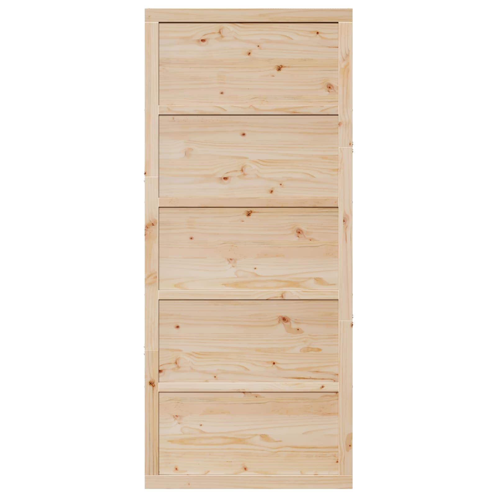 Vrata staje Prirodna 80 x 2,5 x 208 cm Masivna borovina