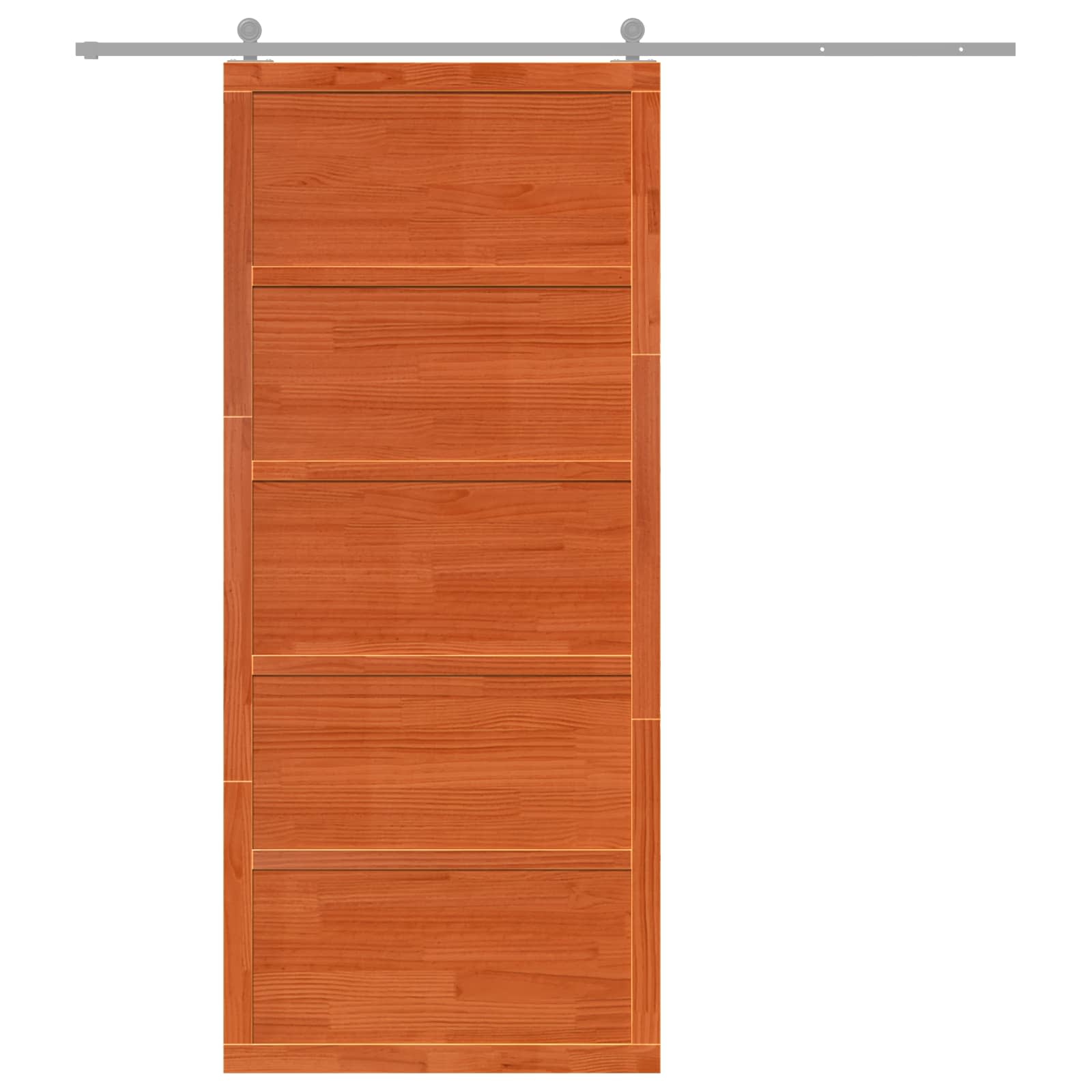 Vrata staje Voštanosmeđa 80 x 2,5 x 208 cm Masivna borovina