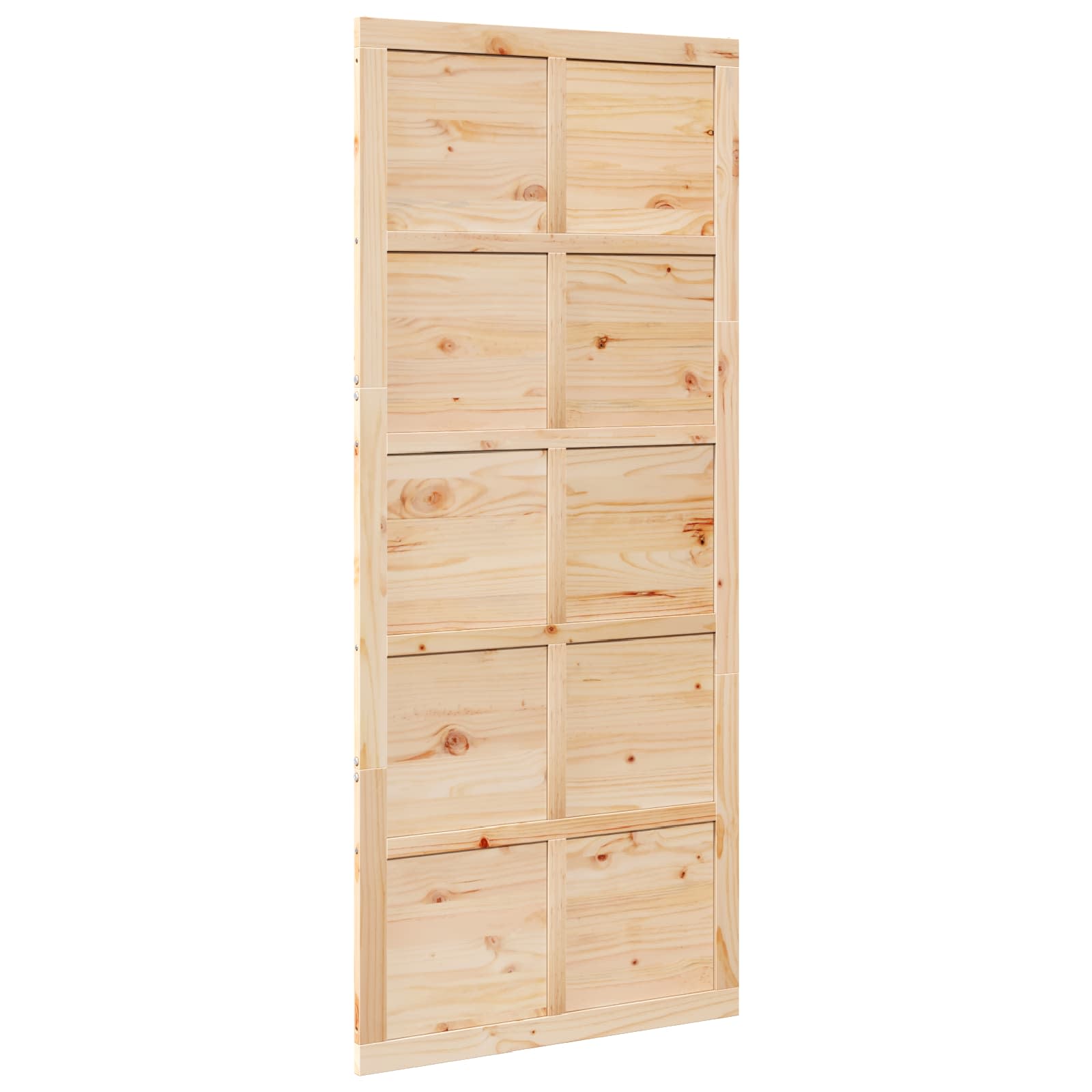 Vrata staje Prirodna 100 x 2,5 x 208 cm Masivna borovina