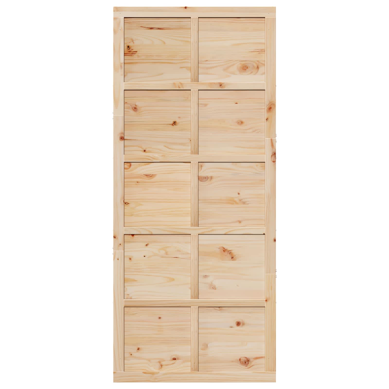 Vrata staje Prirodna 90 x 2,5 x 208 cm Masivna borovina