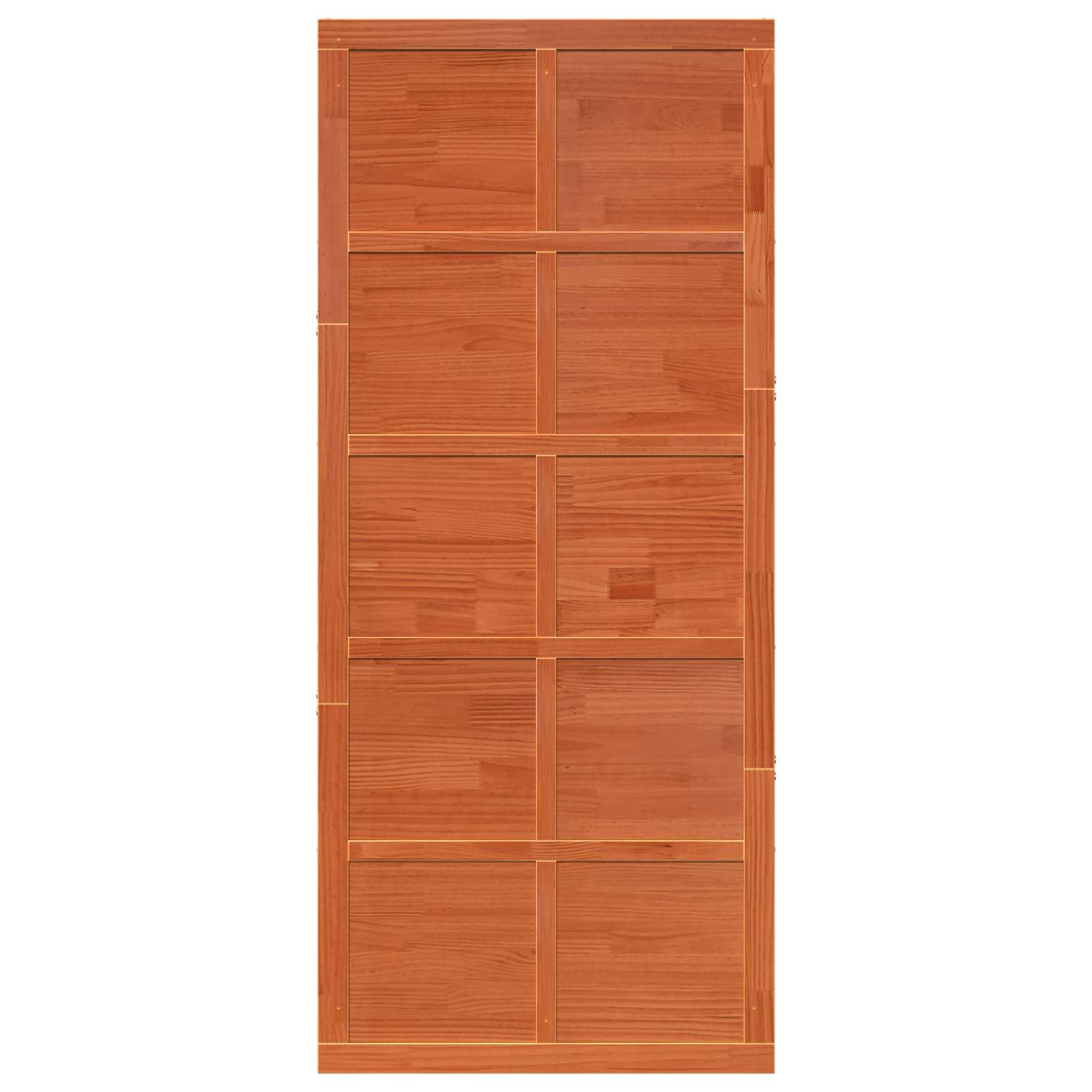 Vrata staje Voštanosmeđa 90 x 2,5 x 208 cm Masivna borovina