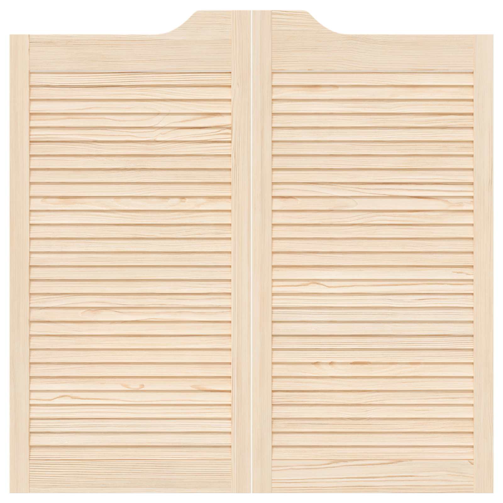 Vrata na rasklapanje 2 pcs Prirodna Masivna borovina
