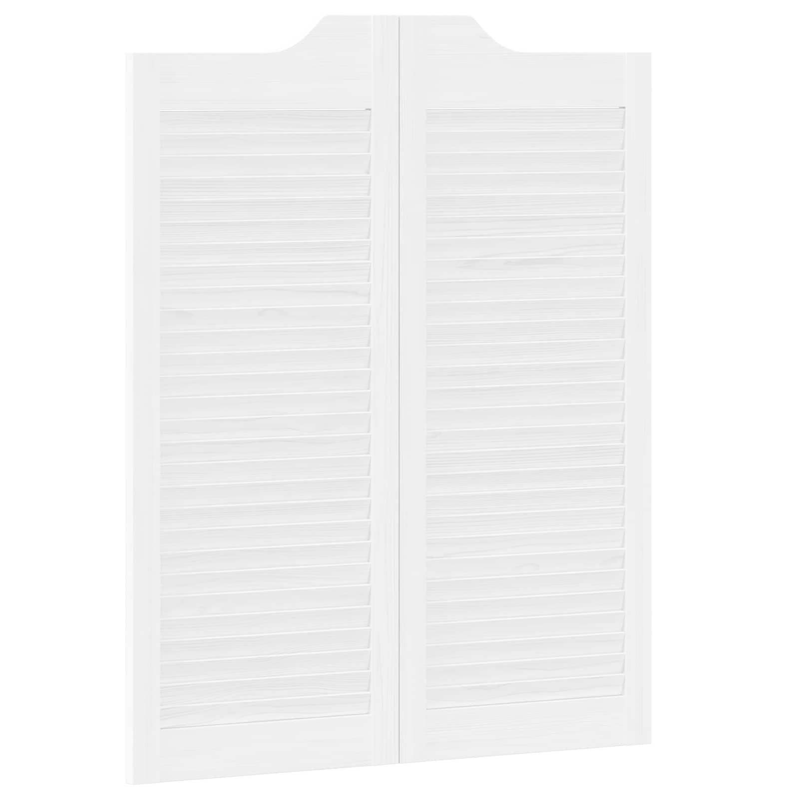 Vrata na rasklapanje Bijela 100 x 40 cm Masivna borovina