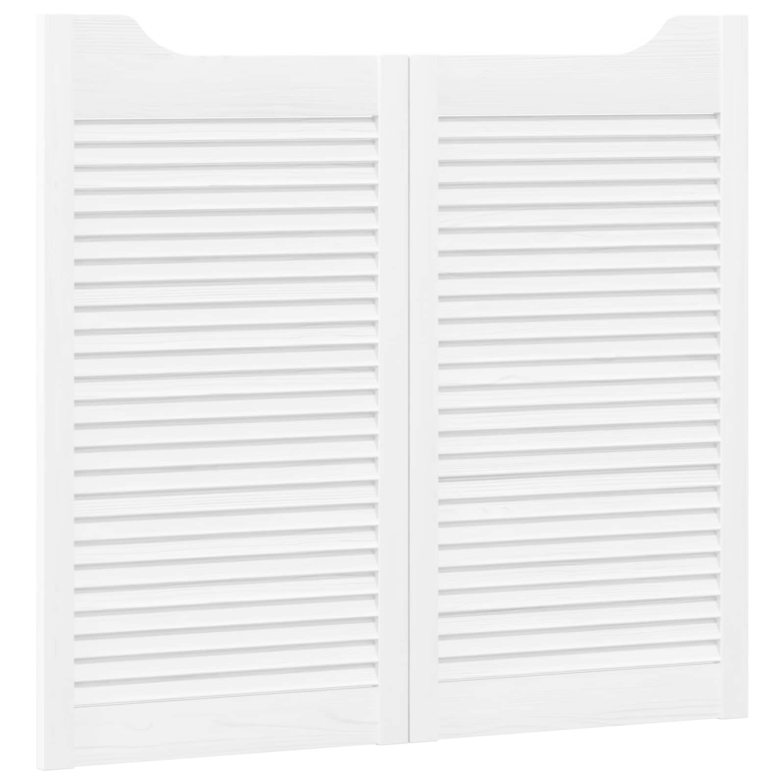 Vrata na rasklapanje Bijela 90 x 50 cm Masivna borovina