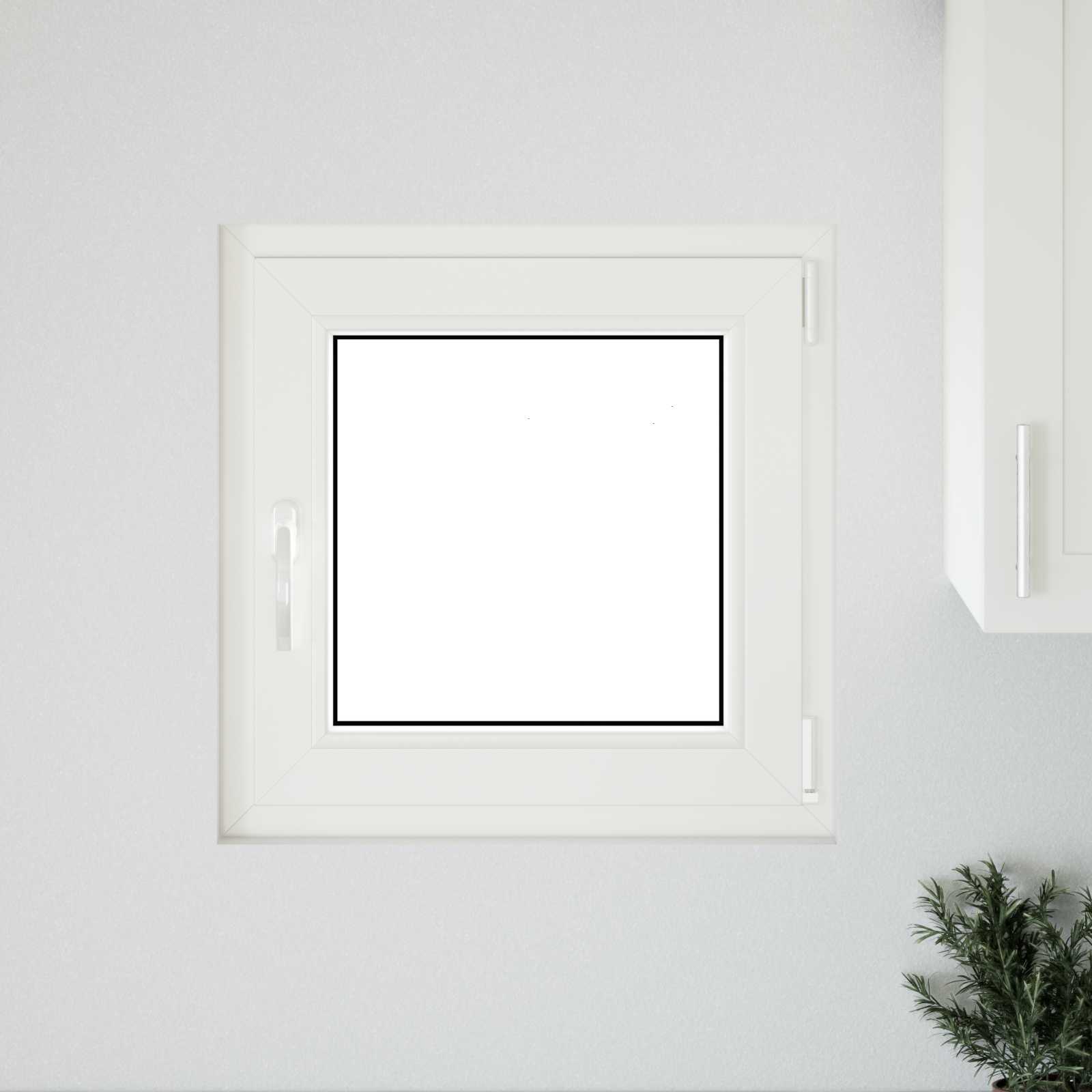 Prozor za podrum RISOR 50 x 50 cm PVC i staklo Bijela