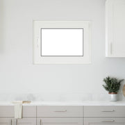 Prozor za podrum RISOR 80 x 70 cm PVC i staklo Bijela