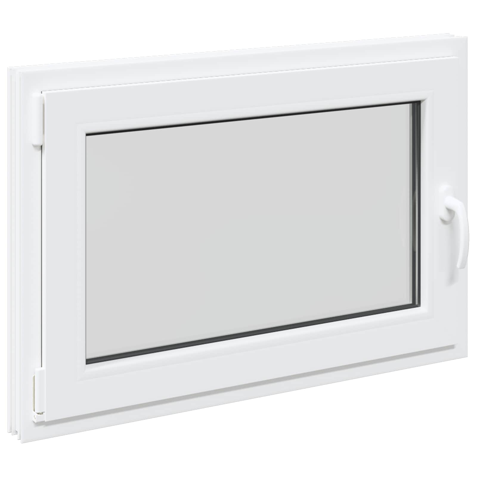 Prozor za podrum RISOR 90 x 60 cm PVC i staklo Bijela