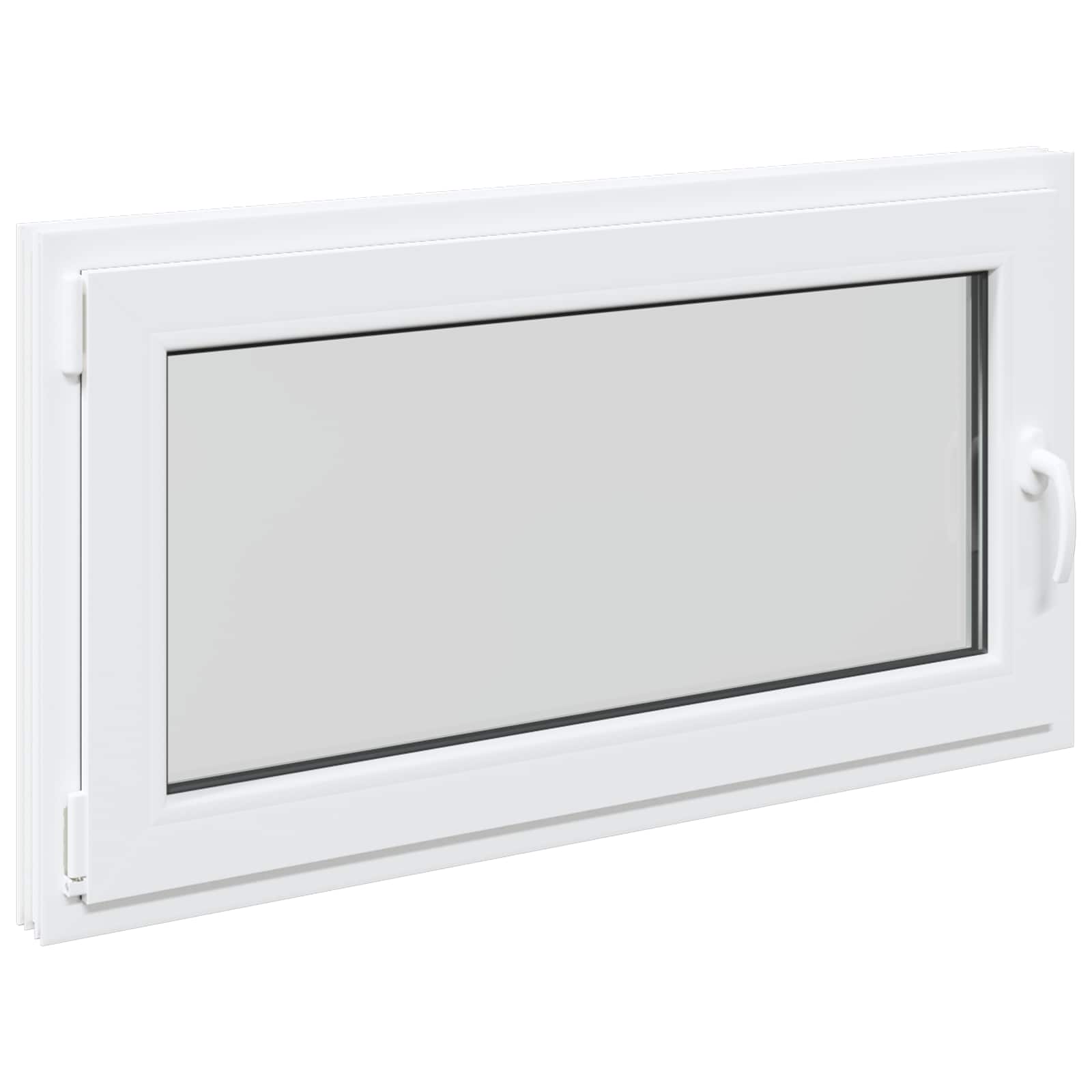 Prozor za podrum RISOR 110 x 60 cm PVC i staklo Bijela