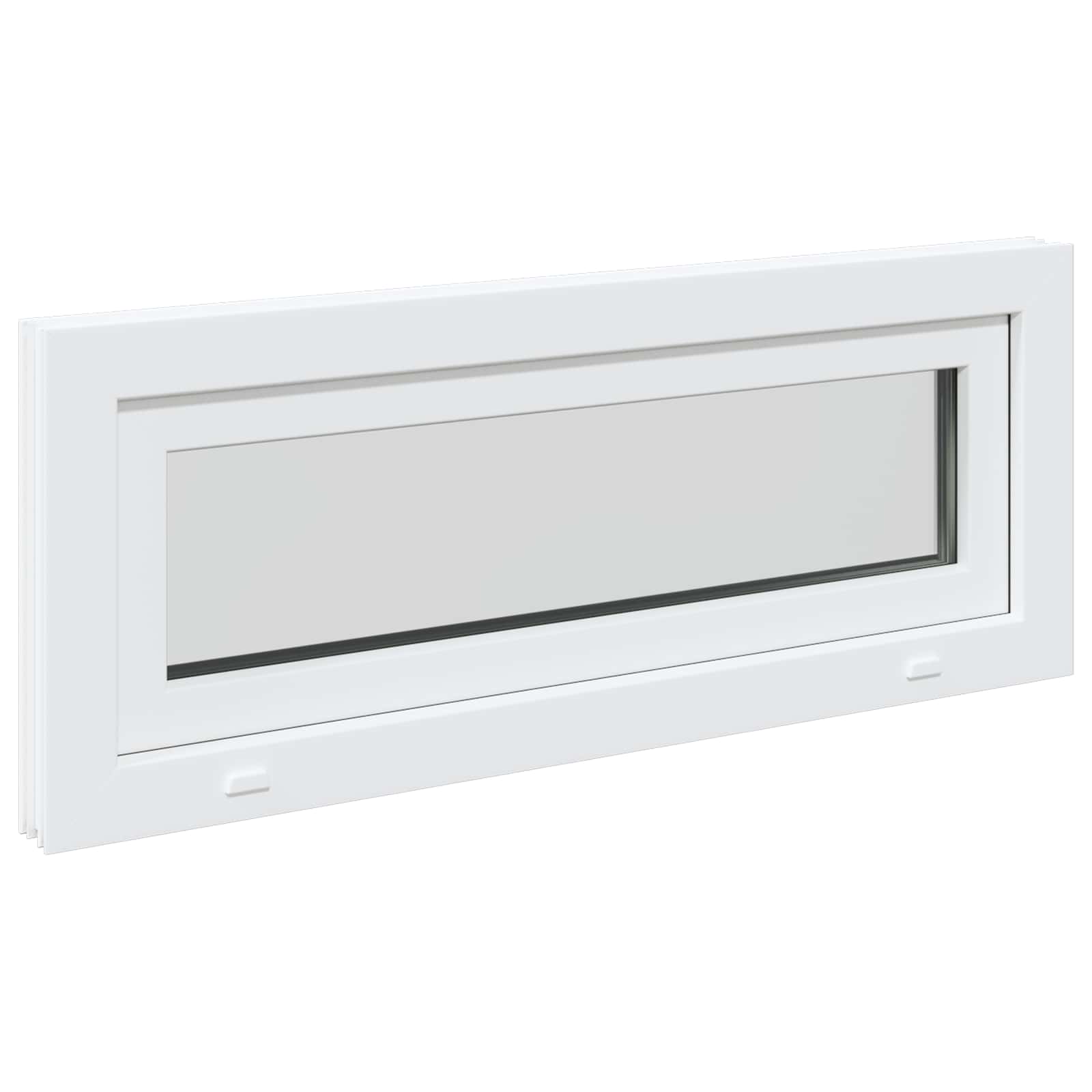 Prozor za podrum RISOR 110 x 40 cm PVC i staklo Bijela