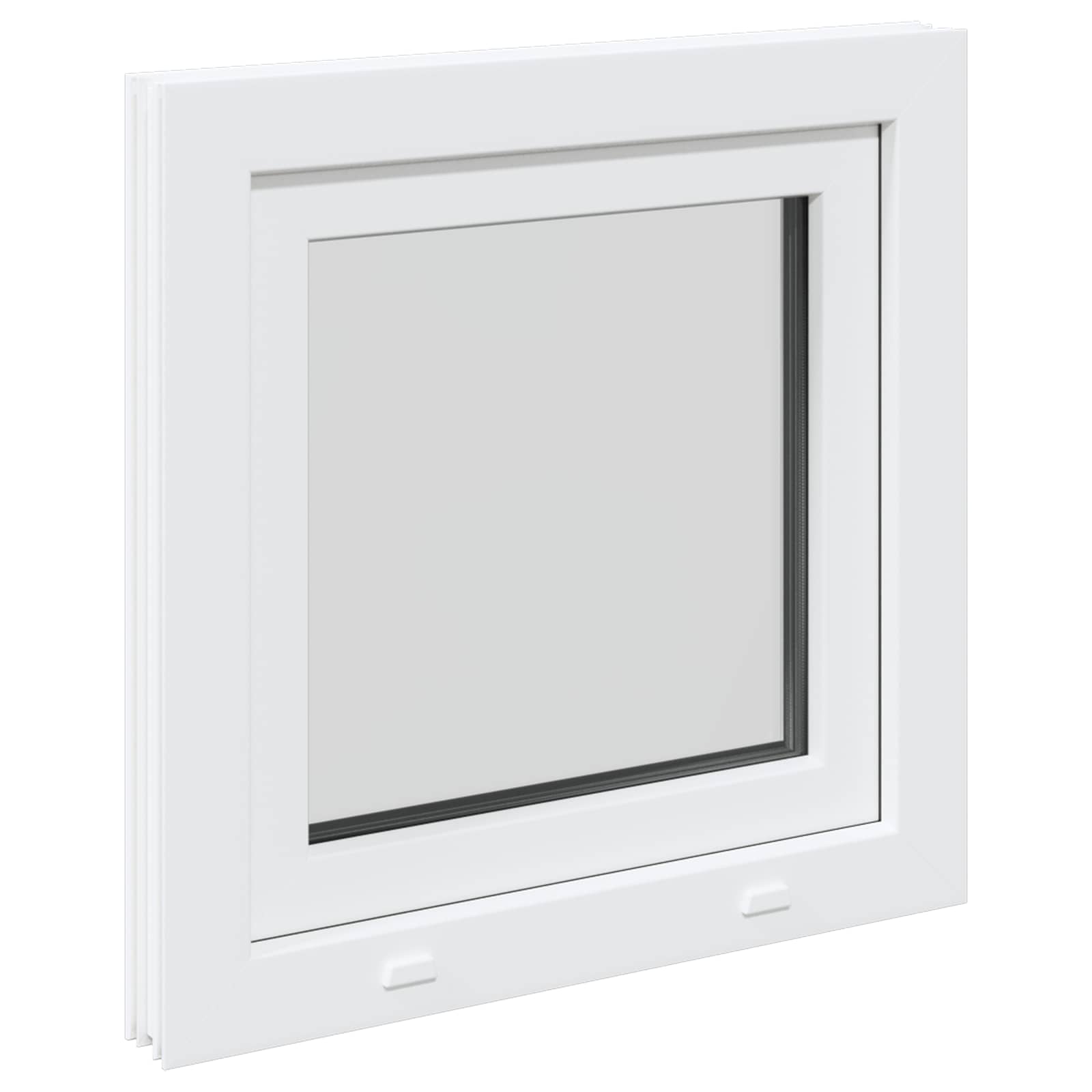 Prozor za podrum RISOR 50 x 50 cm PVC i staklo Bijela