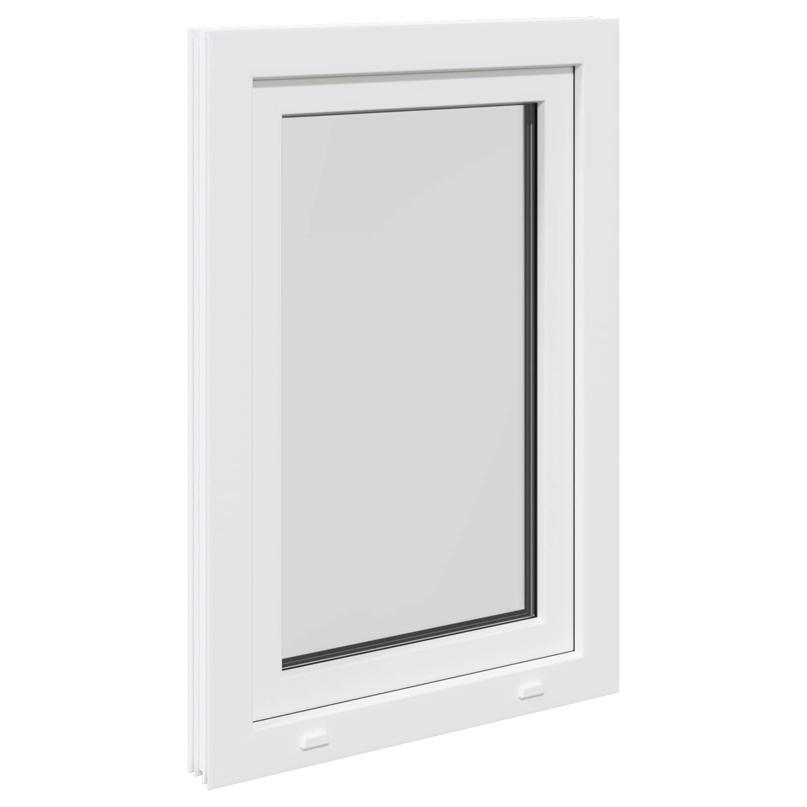 Prozor za podrum RISOR 60 x 80 cm PVC i staklo Bijela