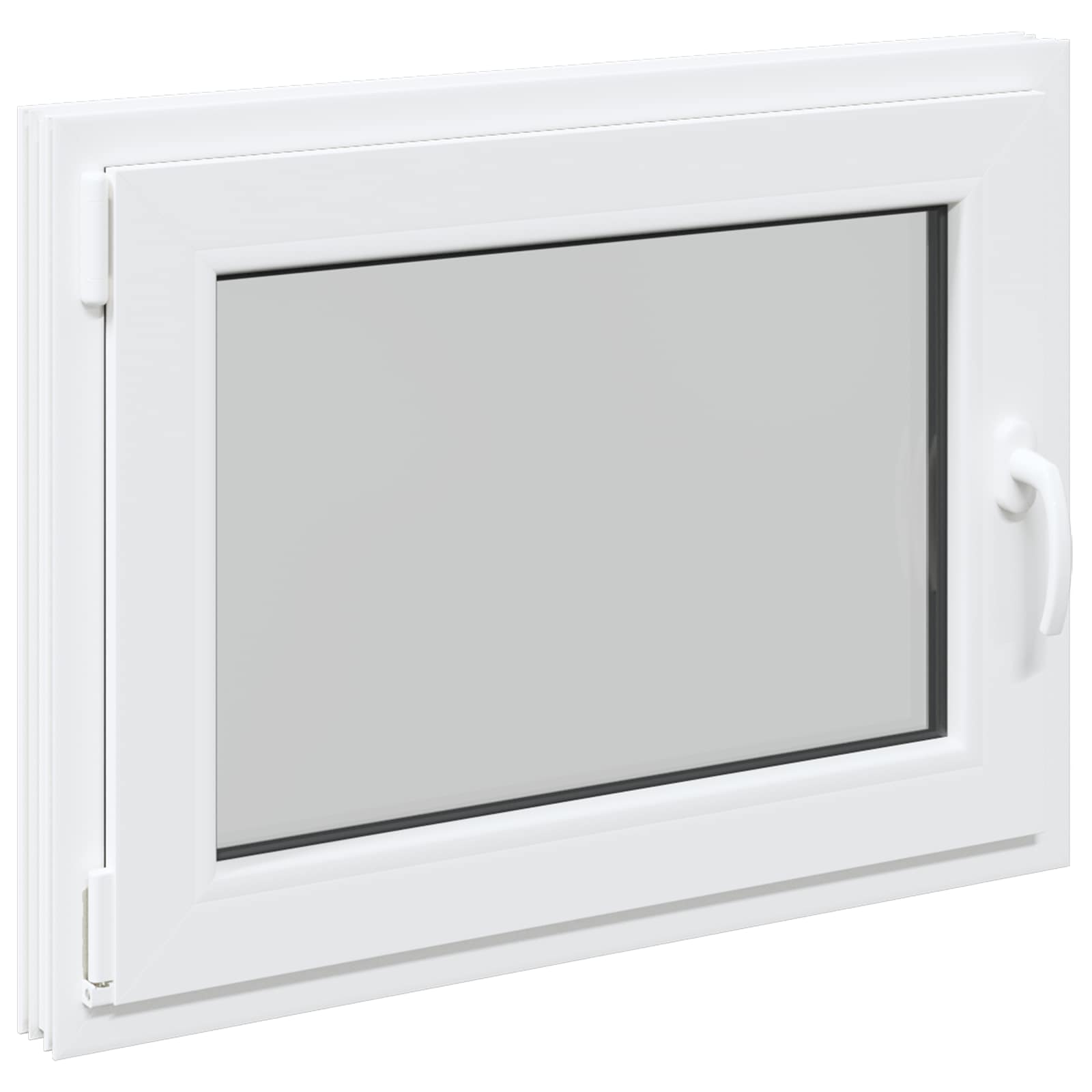 Prozor za podrum RISOR 90 x 50 cm PVC i staklo Bijela