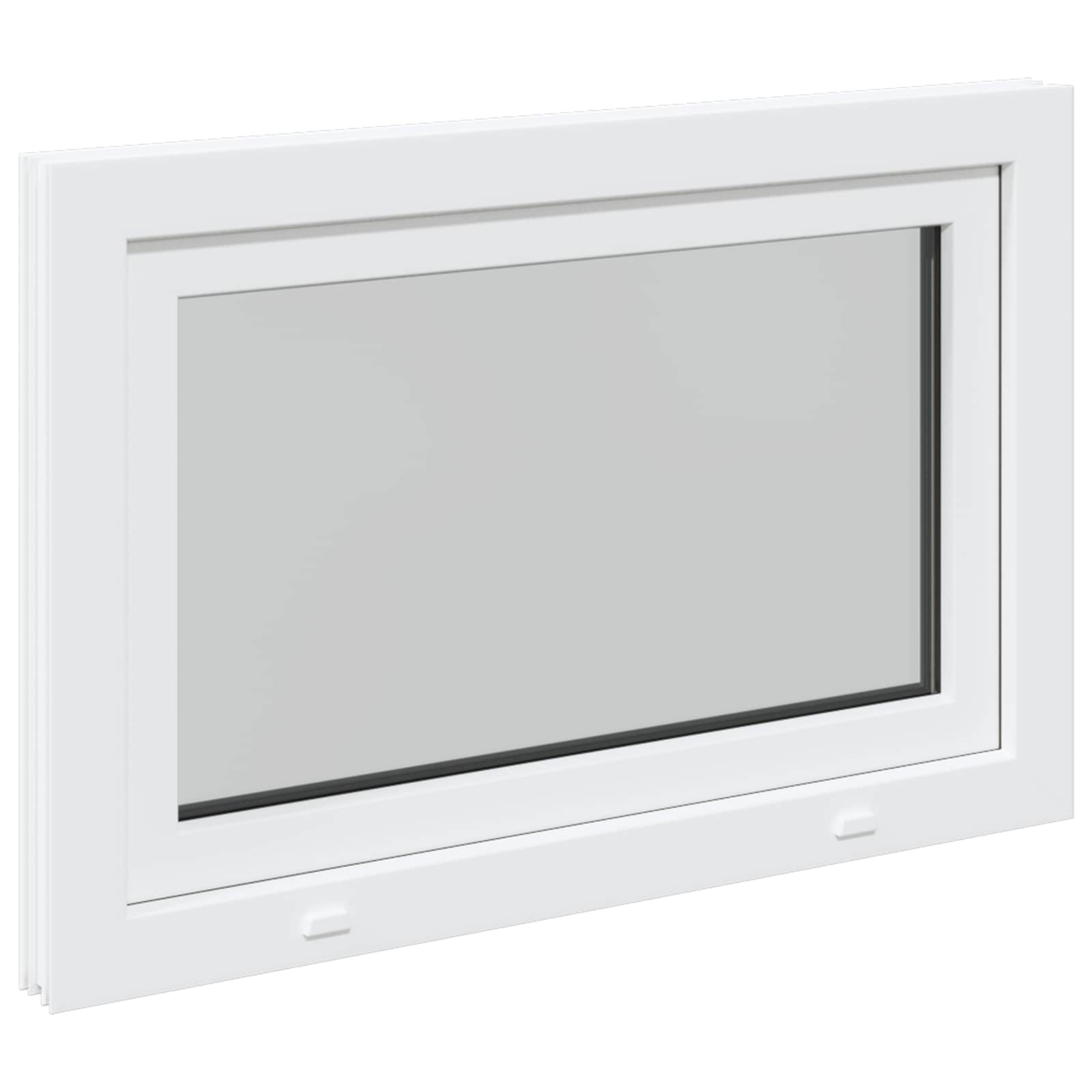 Prozor za podrum RISOR 90 x 60 cm PVC i staklo Bijela