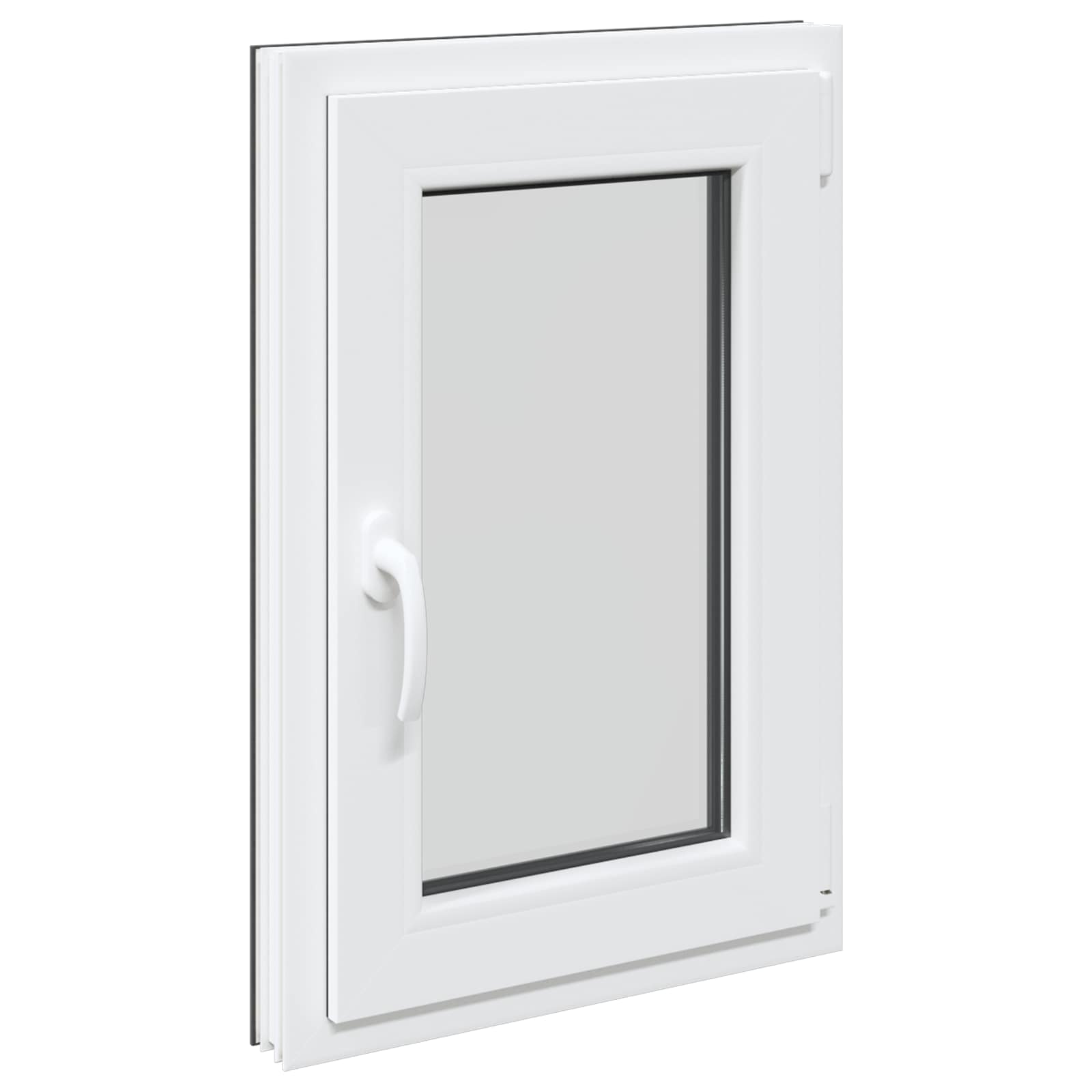 Prozor za podrum RISOR 50 x 75 cm PVC i staklo Antracit