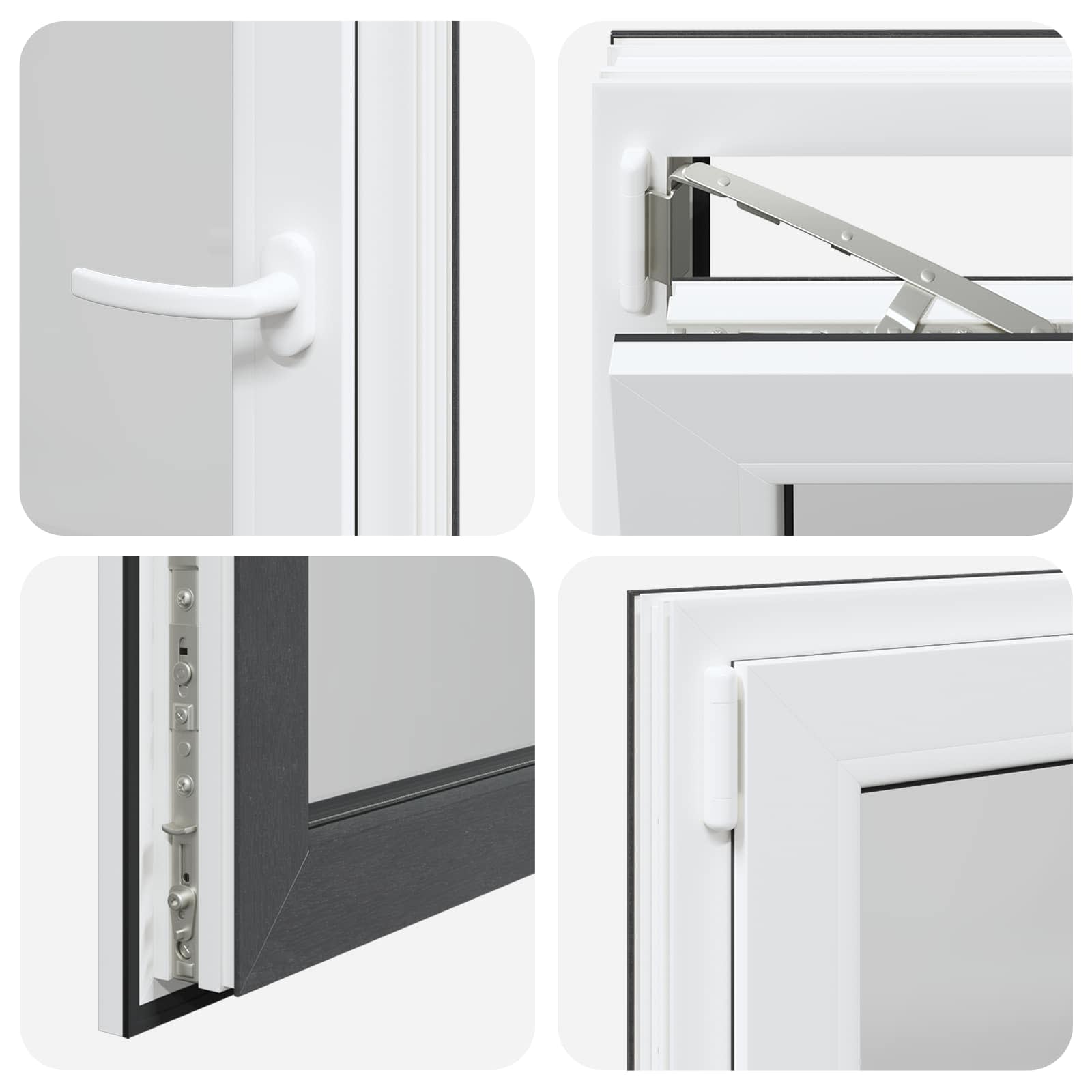 Prozor za podrum RISOR 60 x 90 cm PVC i staklo Antracit