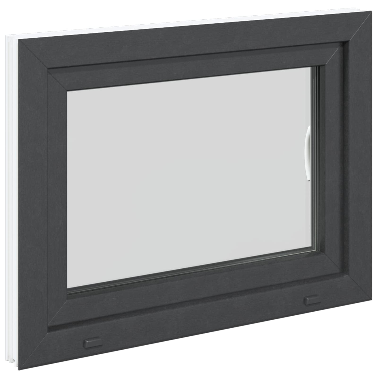 Prozor za podrum RISOR 60 x 100 cm PVC i staklo Antracit