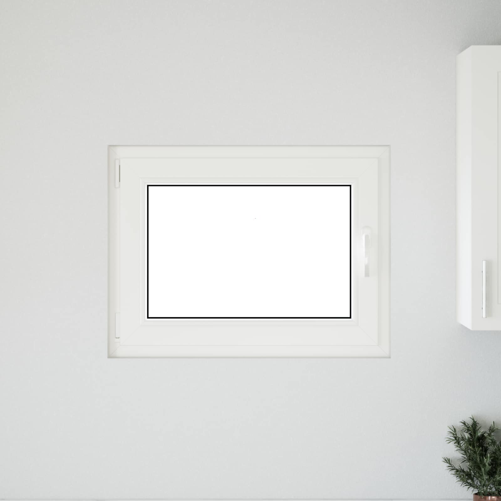 Prozor za podrum RISOR 80 x 50 cm PVC i staklo Antracit