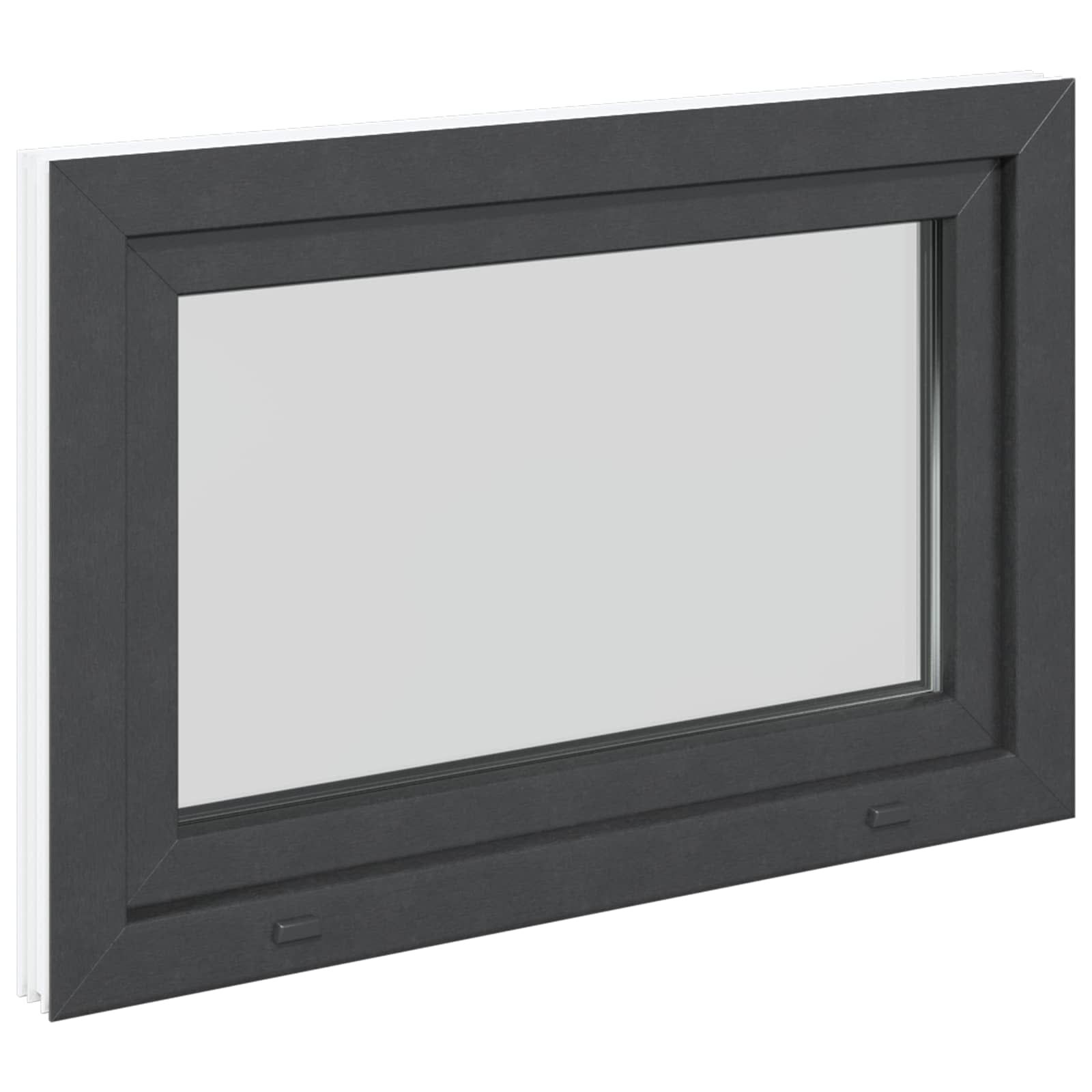 Prozor za podrum RISOR 90 x 60 cm PVC i staklo Antracit