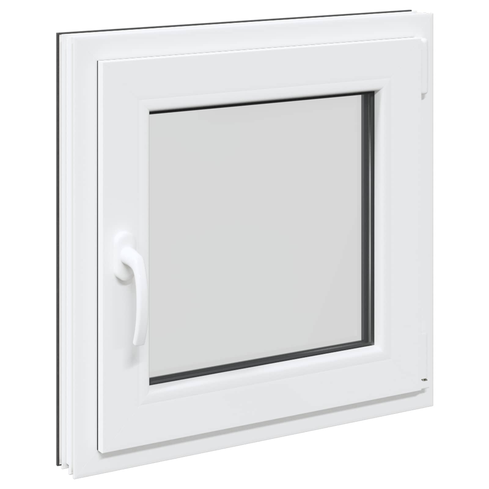 Prozor za podrum RISOR 60 x 60 cm PVC i staklo Antracit