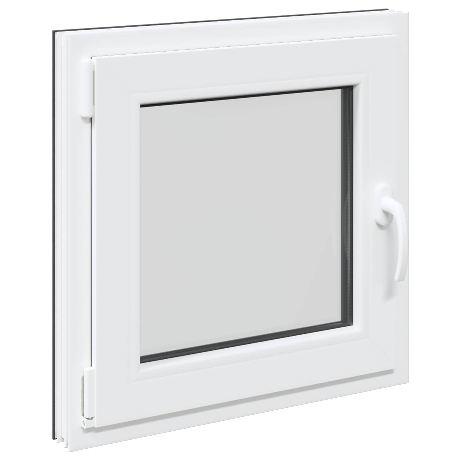 Prozor za podrum RISOR 60 x 60 cm PVC i staklo Antracit