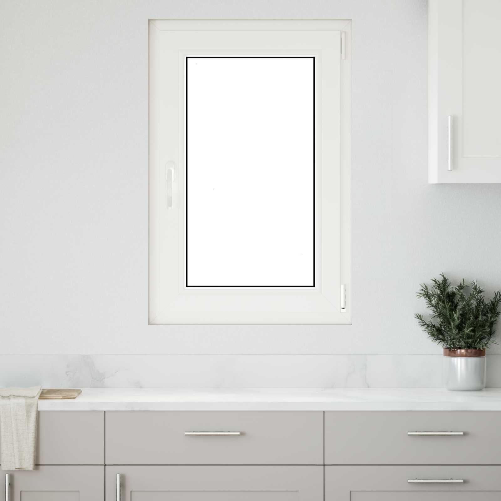 Prozor za podrum RISOR 60 x 80 cm PVC i staklo Antracit