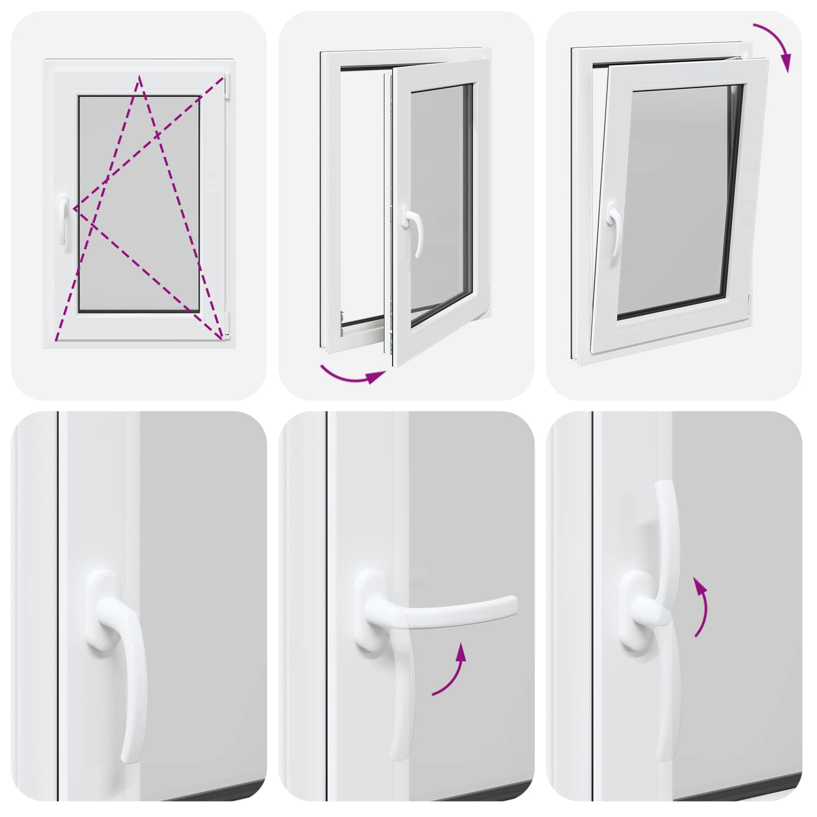 Prozor za podrum RISOR 60 x 90 cm PVC i staklo Antracit