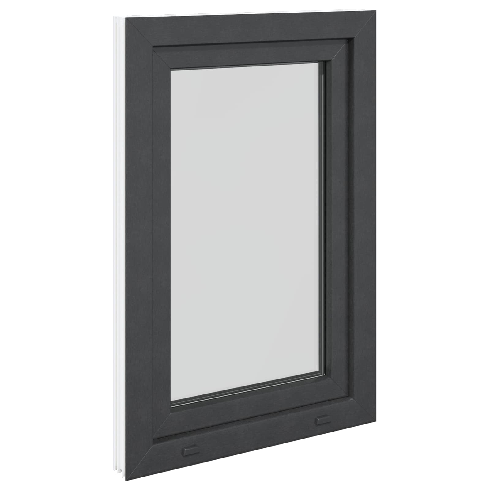 Prozor za podrum RISOR 60 x 100 cm PVC i staklo Antracit