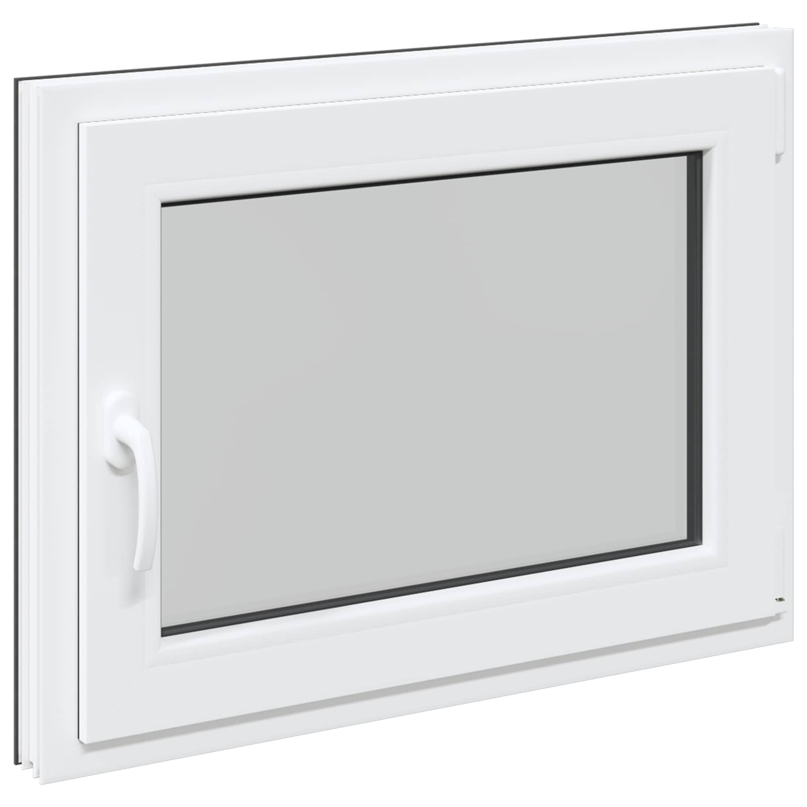 Prozor za podrum RISOR 60 x 100 cm PVC i staklo Antracit