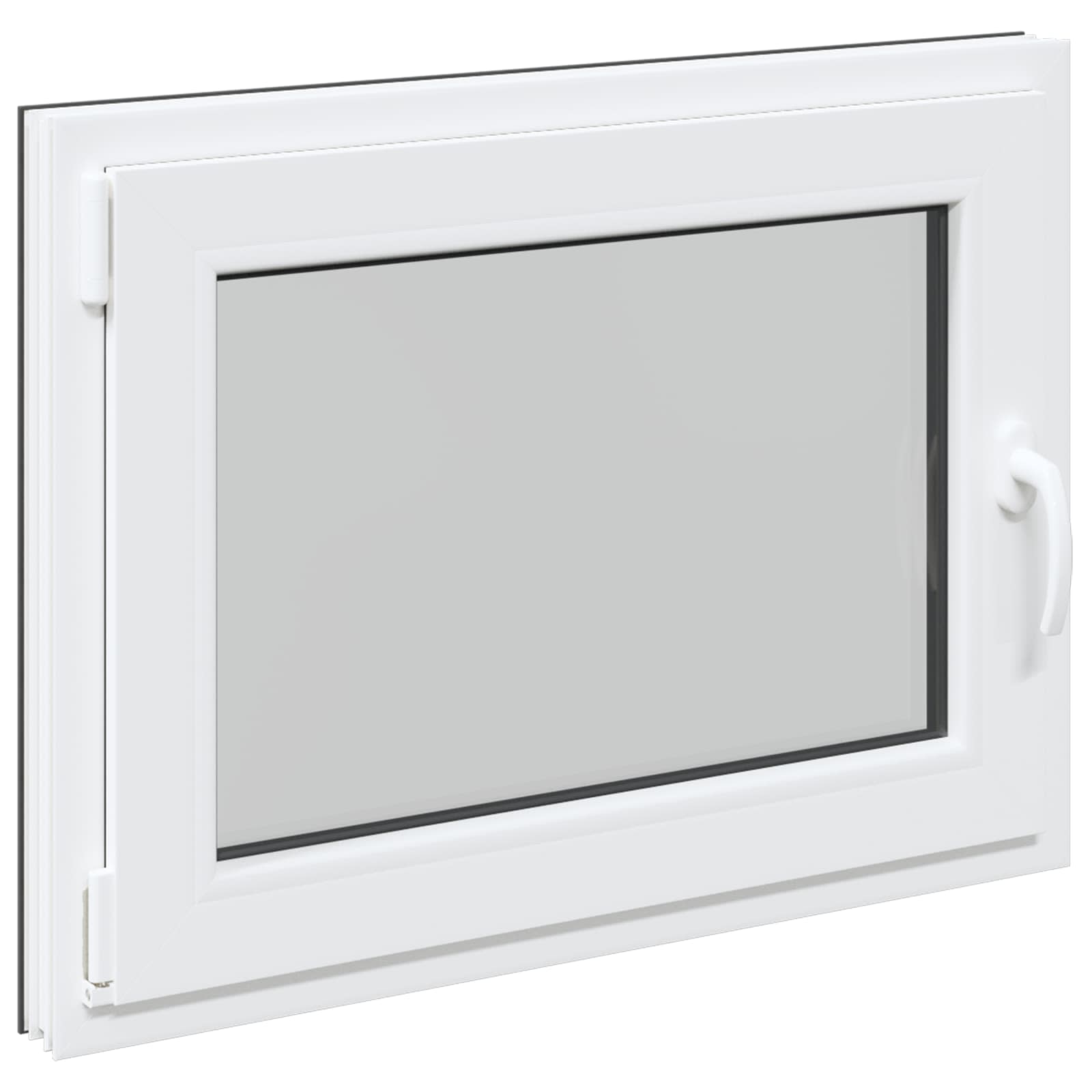 Prozor za podrum RISOR 80 x 60 cm PVC i staklo Antracit