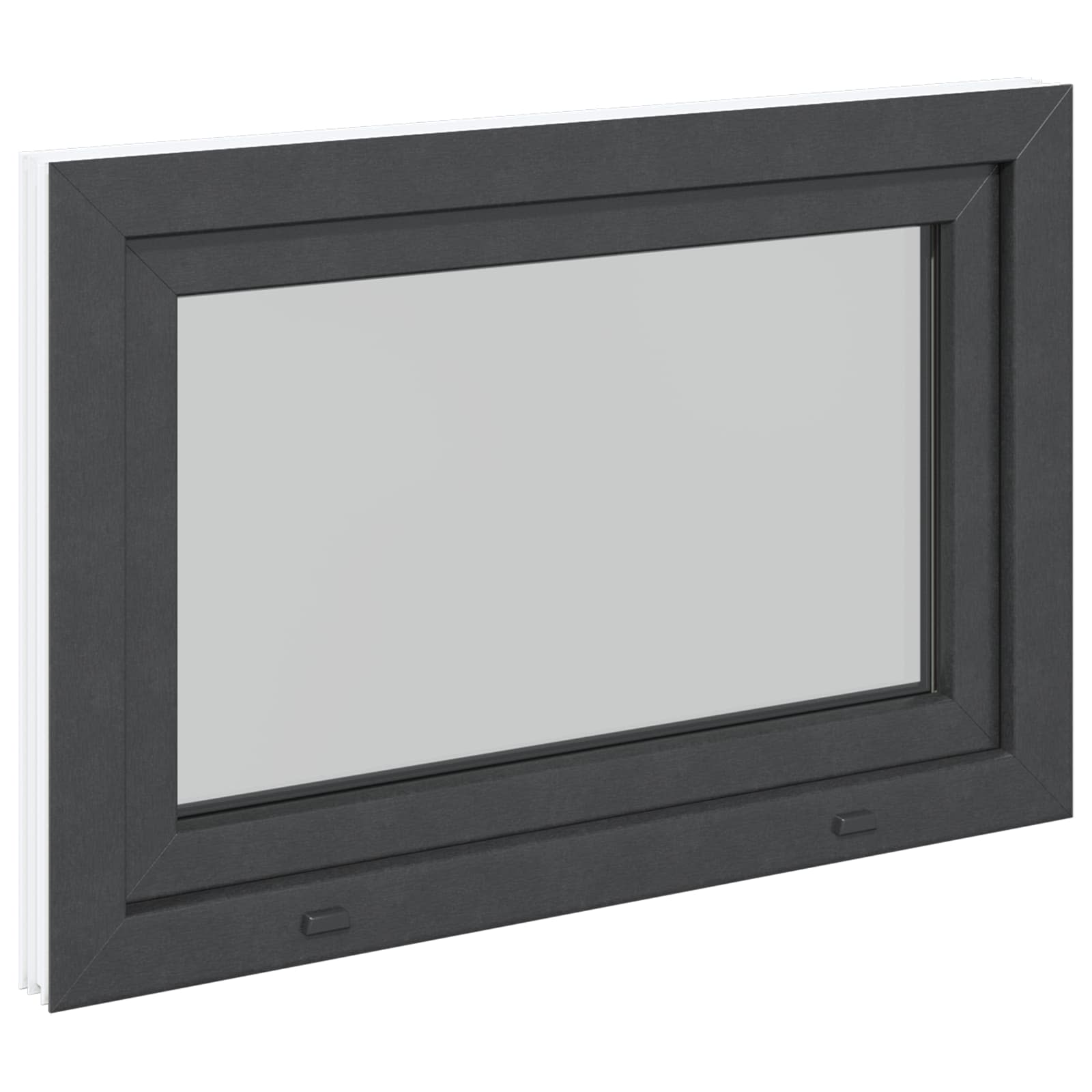 Prozor za podrum RISOR 80 x 70 cm PVC i staklo Antracit
