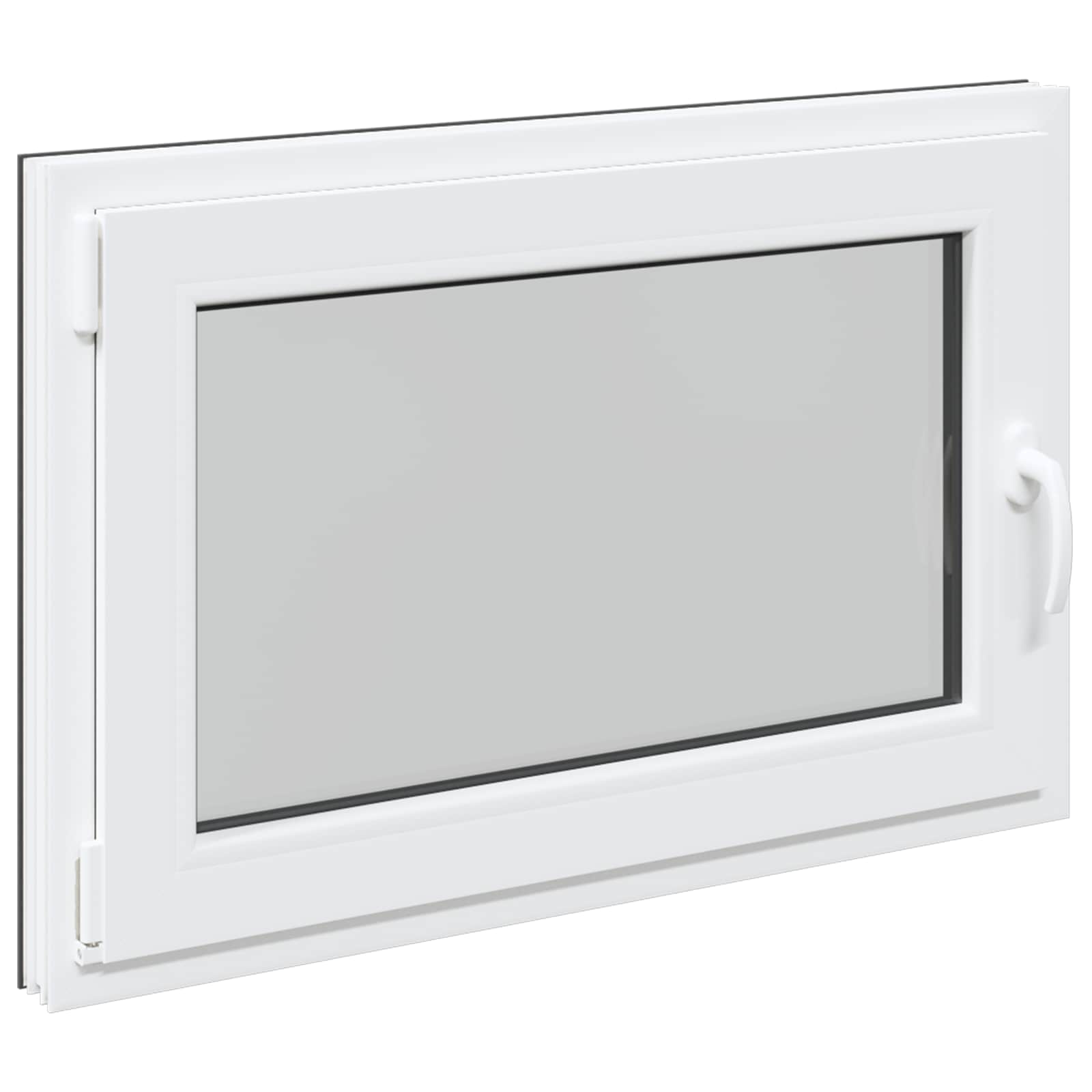 Prozor za podrum RISOR 90 x 70 cm PVC i staklo Antracit