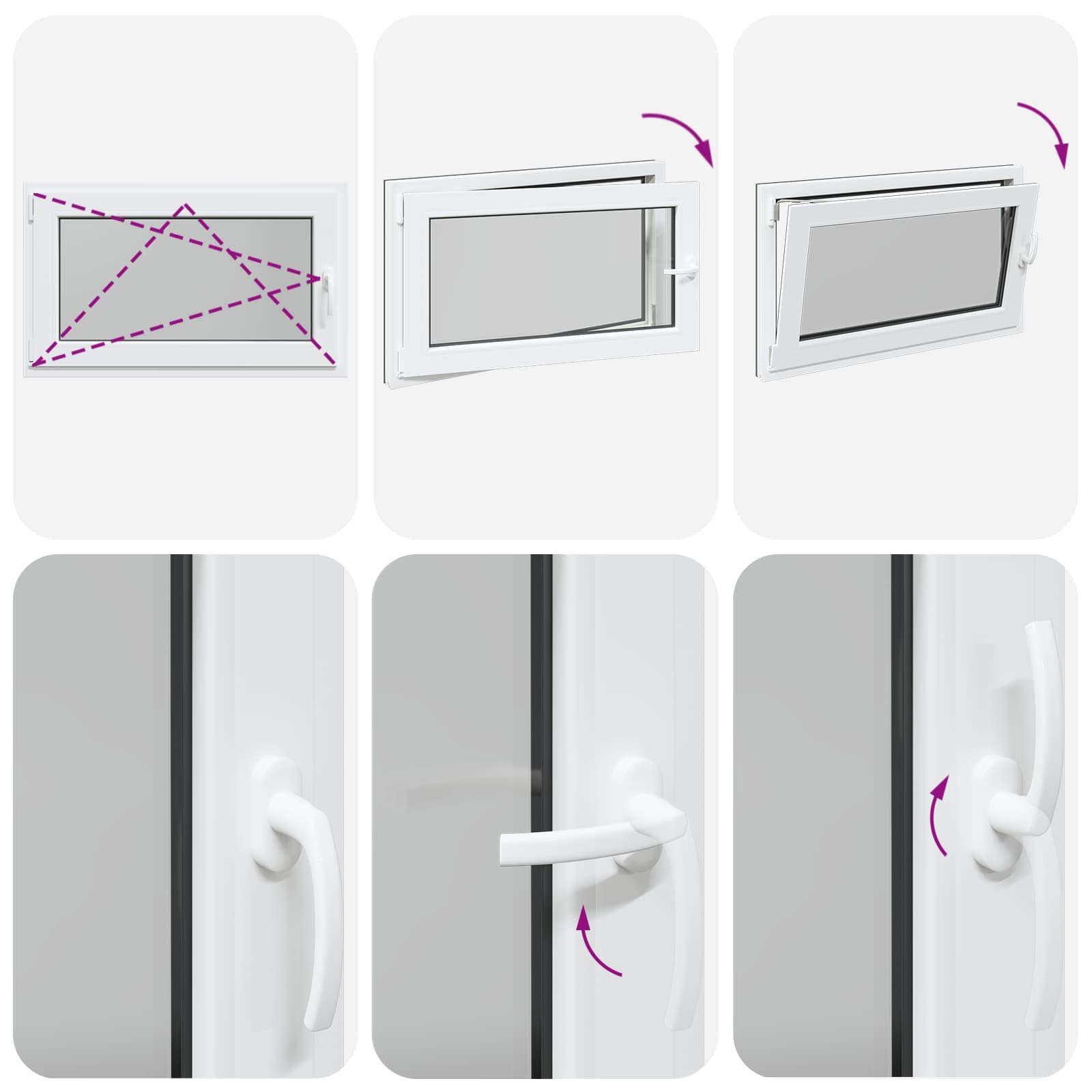 Prozor za podrum RISOR 100 x 60 cm PVC i staklo Antracit
