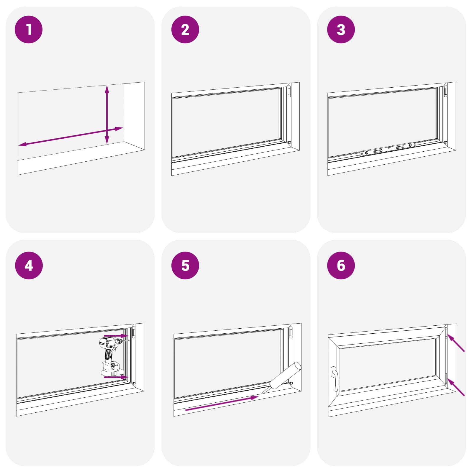 Prozor za podrum RISOR 110 x 50 cm PVC i staklo Antracit