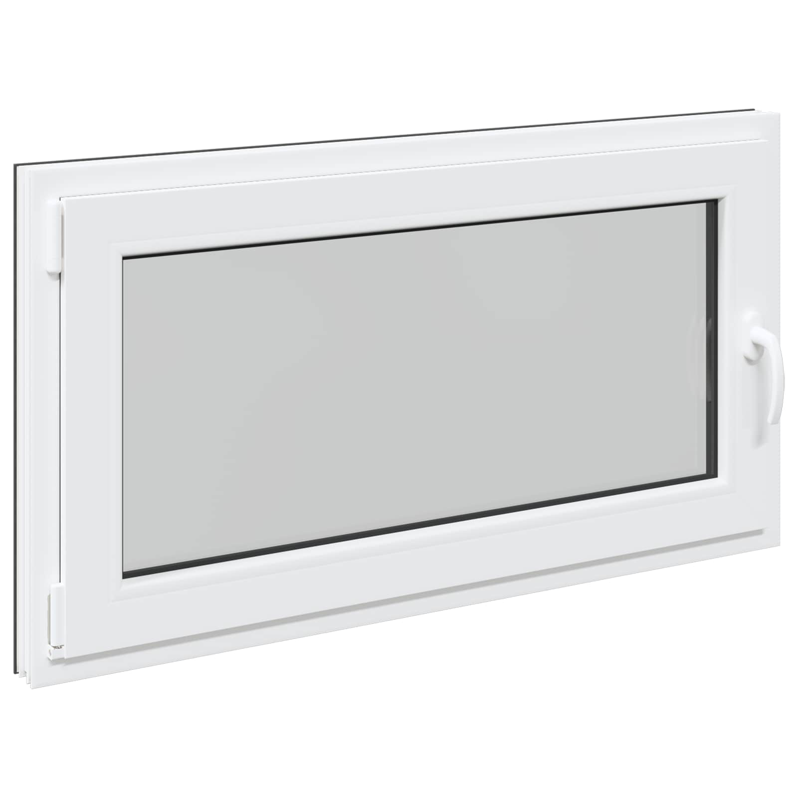 Prozor za podrum RISOR 110 x 50 cm PVC i staklo Antracit