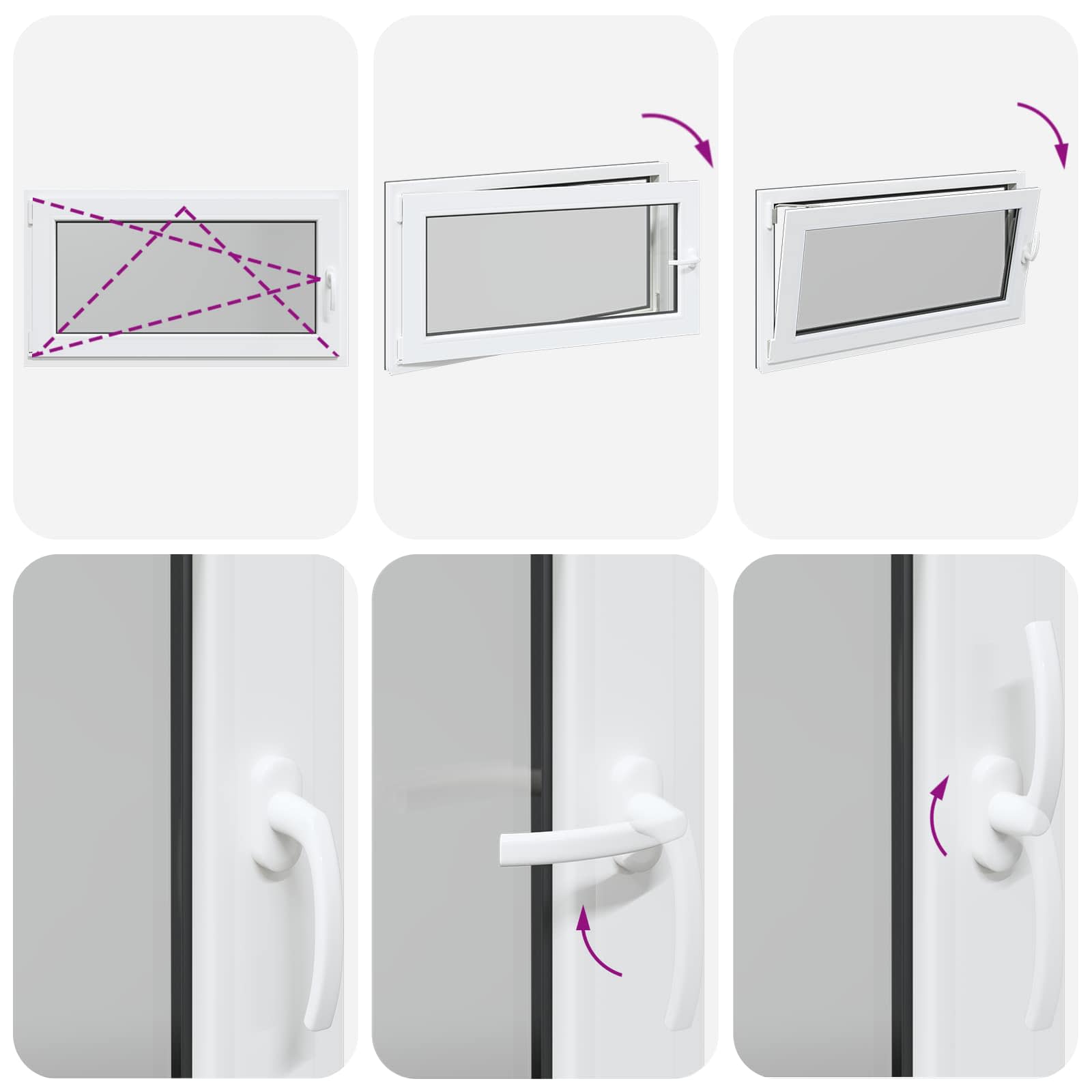 Prozor za podrum RISOR 110 x 60 cm PVC i staklo Antracit