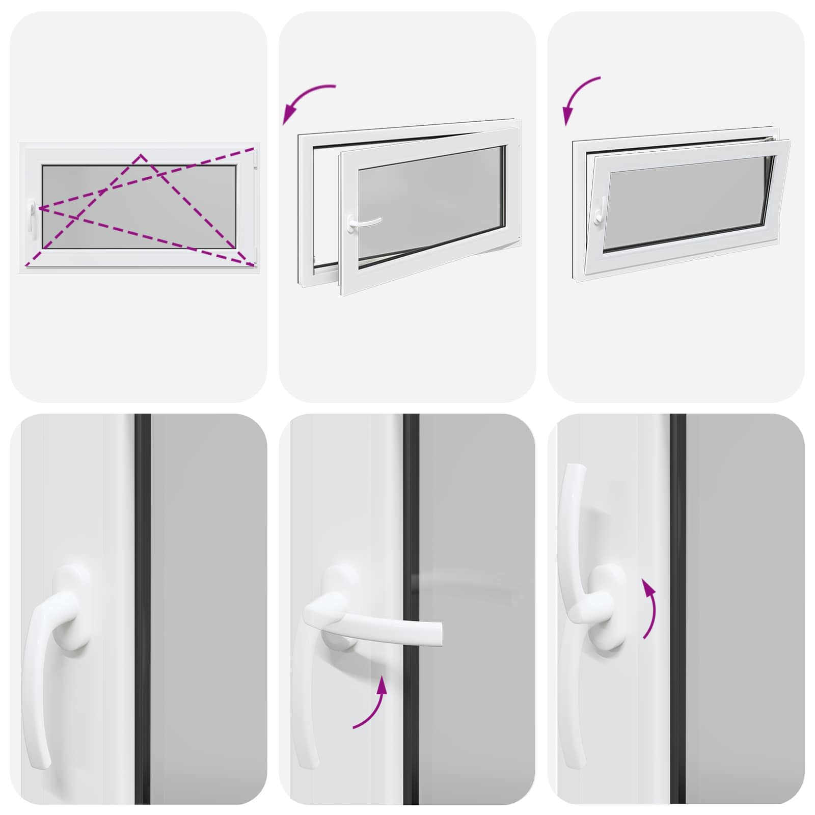 Prozor za podrum RISOR 110 x 70 cm PVC i staklo Antracit