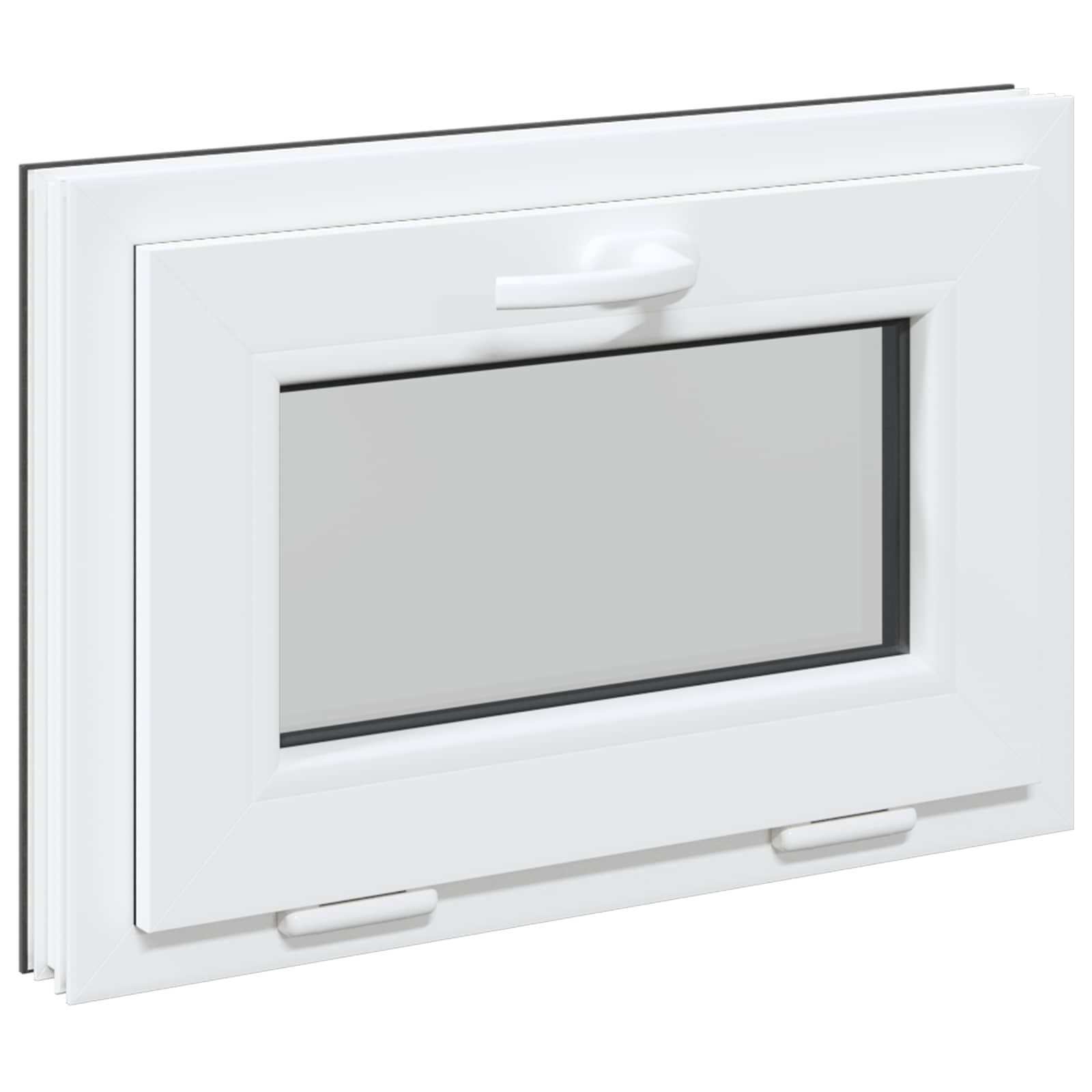 Prozor za podrum RISOR 60 x 40 cm PVC i staklo Antracit