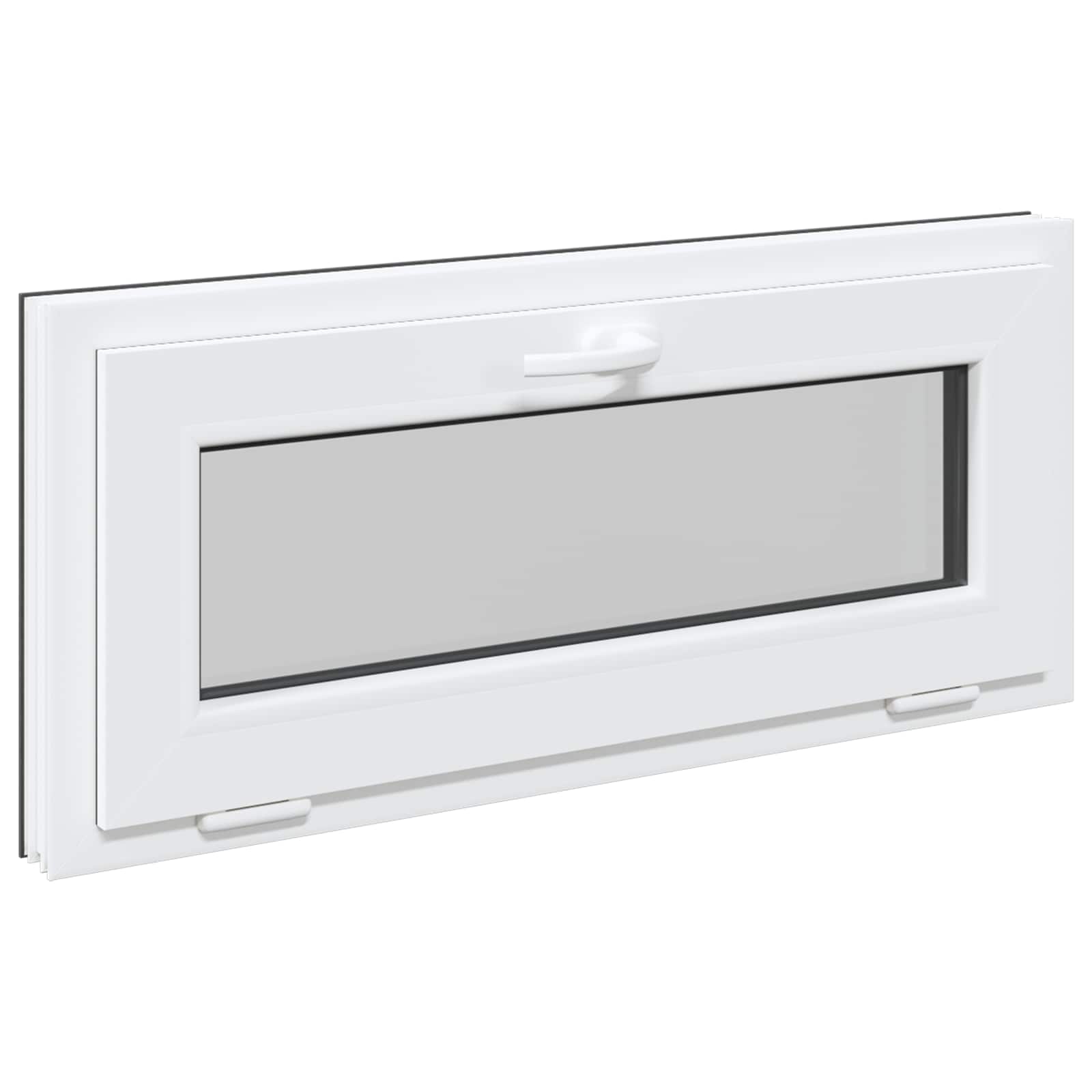 Prozor za podrum RISOR 90 x 40 cm PVC i staklo Antracit