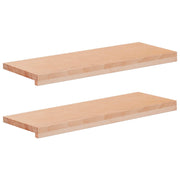 Step treads 2 kom. 80 x 25 x 2 cm Prirodna Čvrsto drvo bukve