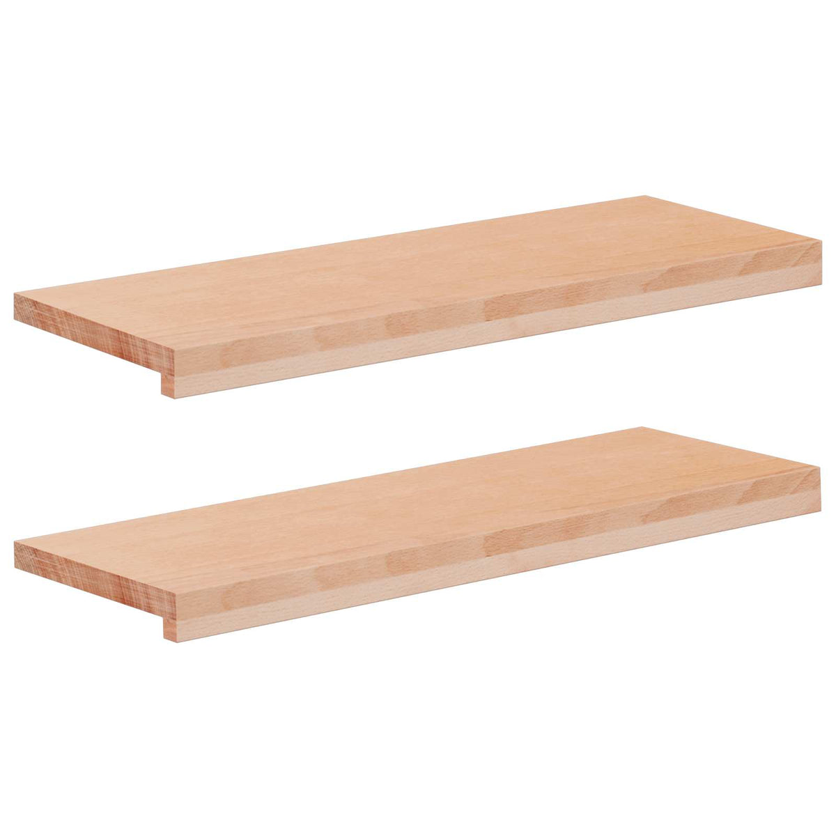 Step treads 2 kom. 80 x 30 x 2 cm Prirodna Čvrsto drvo bukve