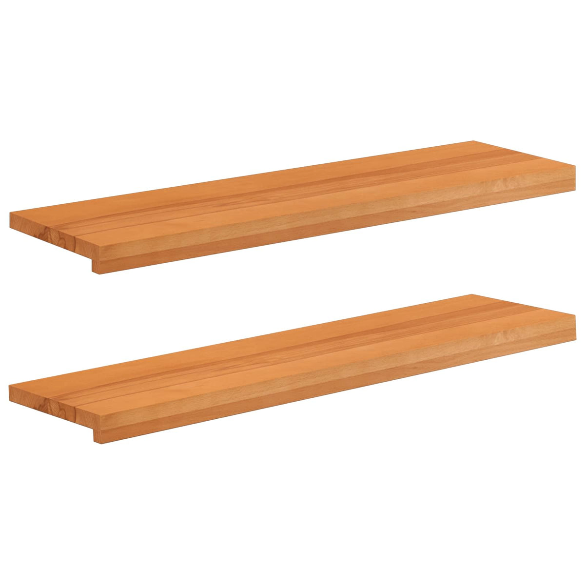 Step treads 2 kom. 100 x 25 x 2 cm Svijetlosmeđa