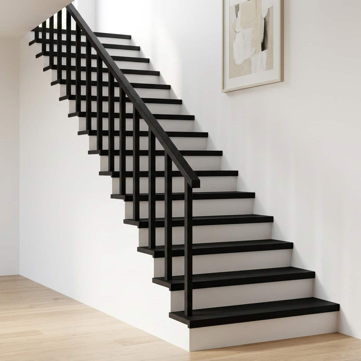 Step treads 16 kom. 80 x 30 x 2 cm Crna Čvrsto drvo bukve