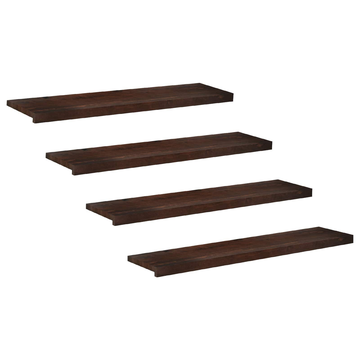 Step treads 4 kom. 110 x 30 x 2 cm Tamno smeđa
