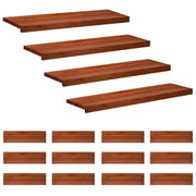 Step treads 16 kom. 90 x 30 x 2 cm Smeđa Čvrsto drvo bukve