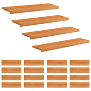 Step treads 20 kom. 100 x 30 x 2 cm Svijetlosmeđa